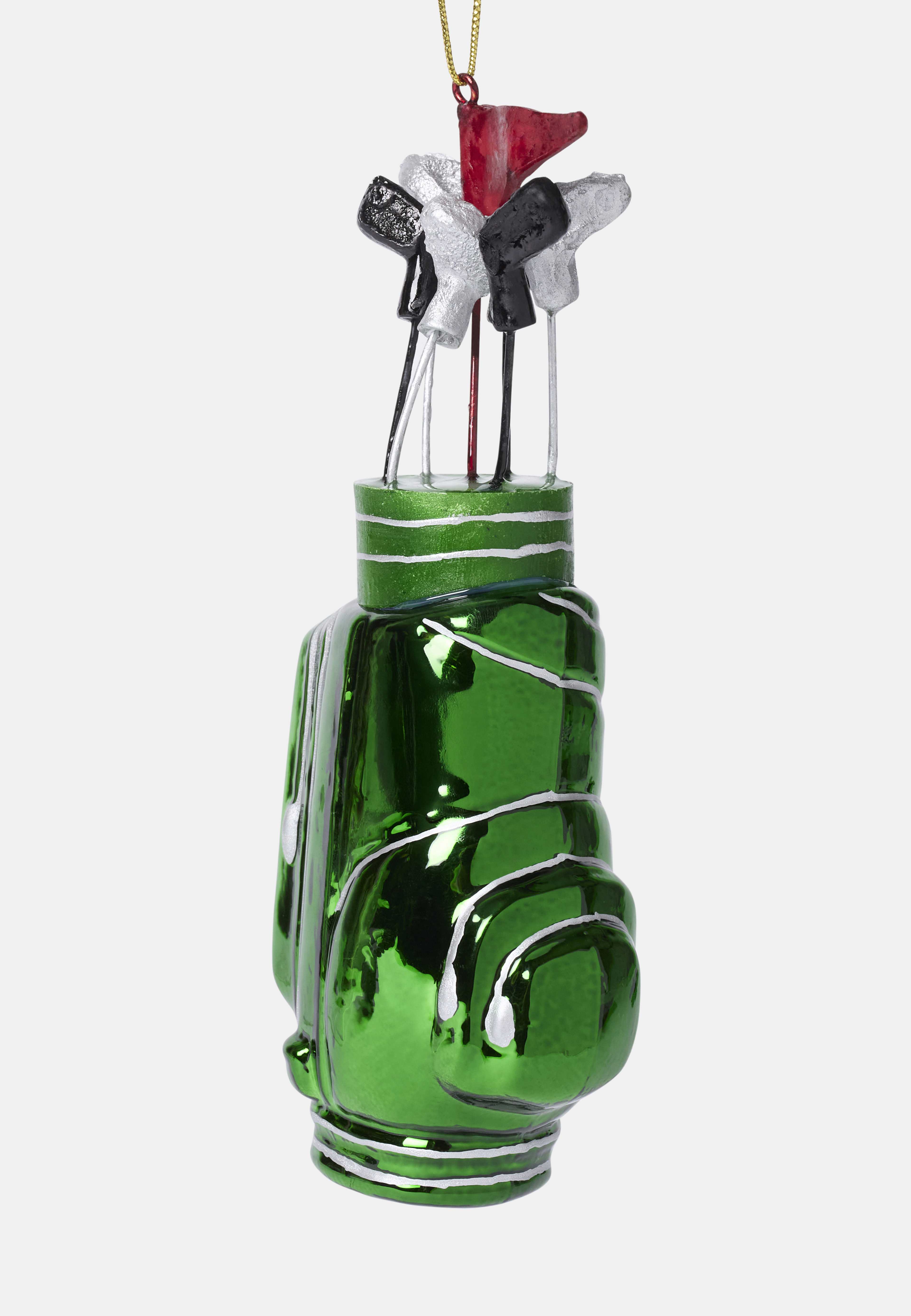 Julgranshänge i glas GOLFBAG, från Åhléns Home, i färgen Green. Klicka för att öppna bilden i stort format