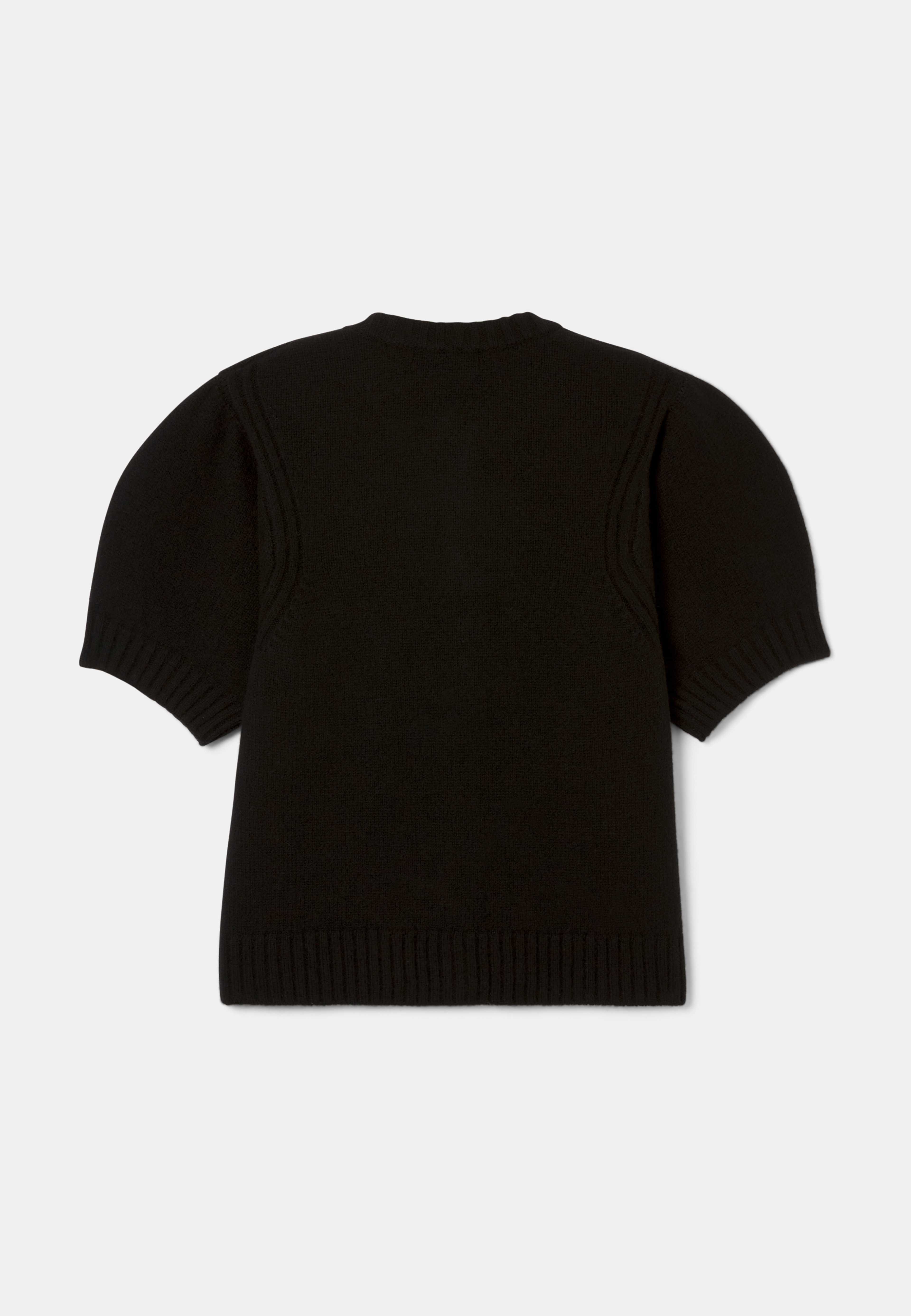 Cardigan i ull JOLIE, från Wera, i färgen Black. Klicka för att öppna bilden i stort format