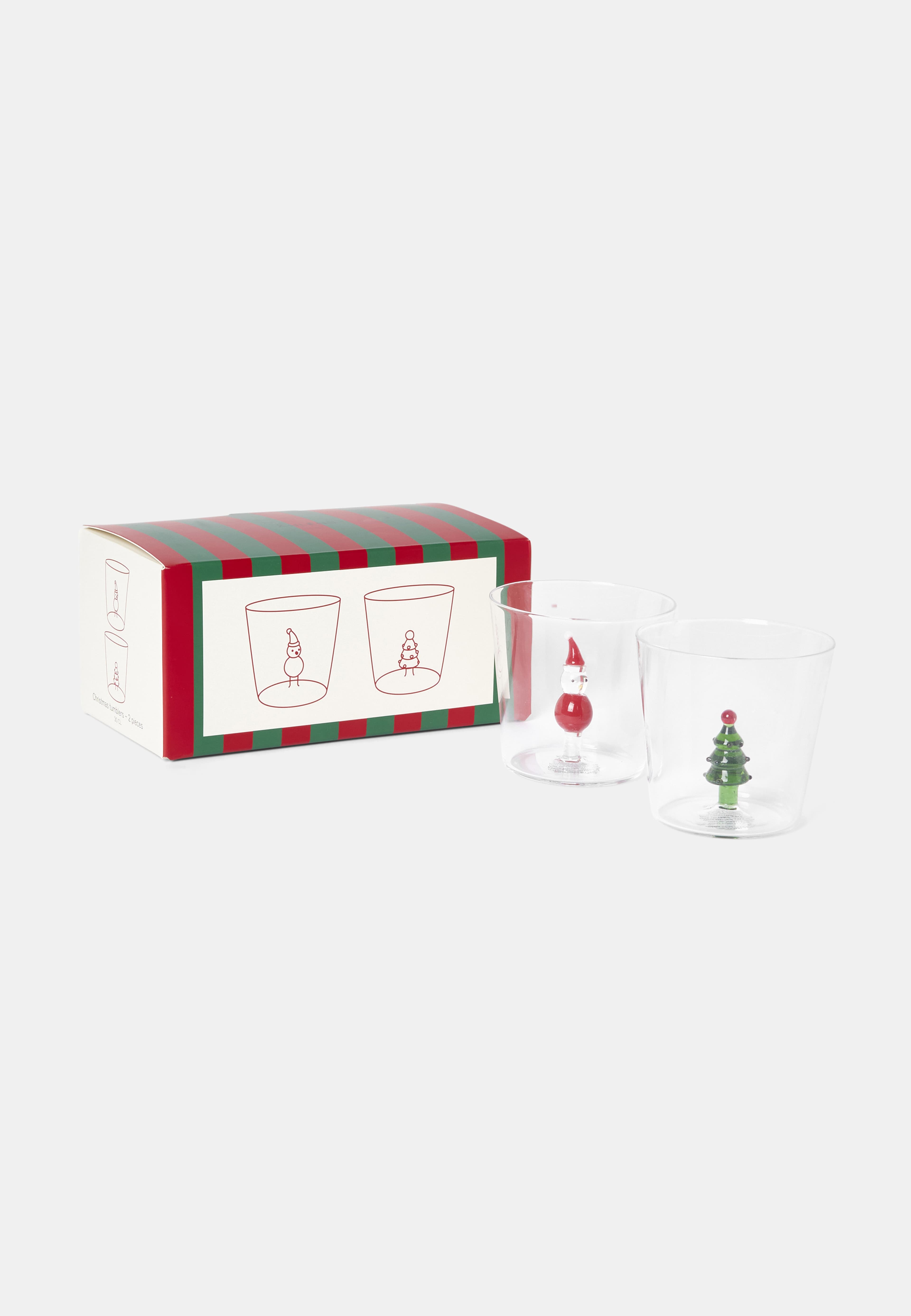 Tumbler X-MAS 30 cl, 2-pack, från Åhléns Home, i färgen Multi. Klicka för att öppna bilden i stort format