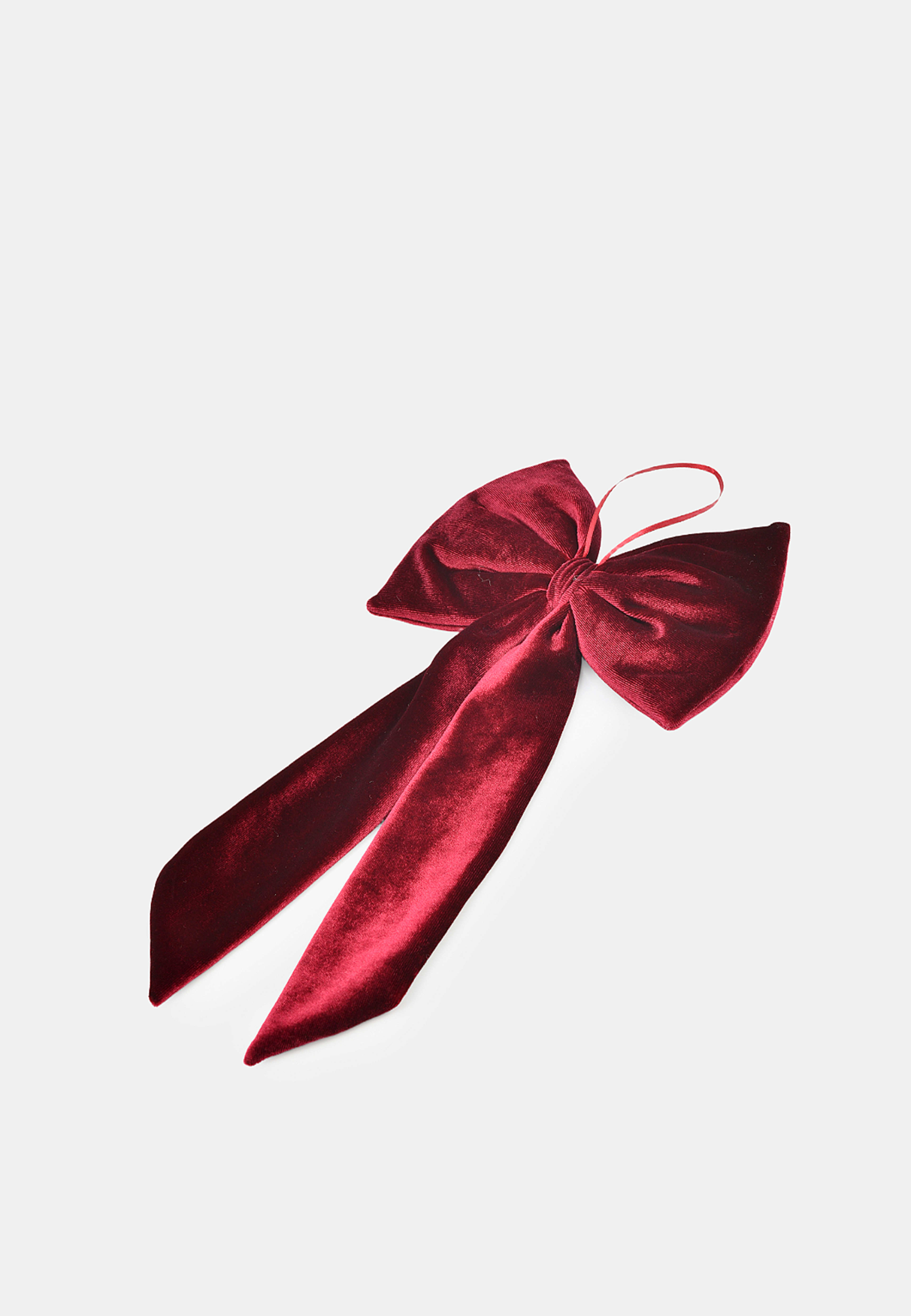 Sammetsrosett BOW 18x30 cm, från Åhléns Home, i färgen Dark Red. Klicka för att öppna bilden i stort format