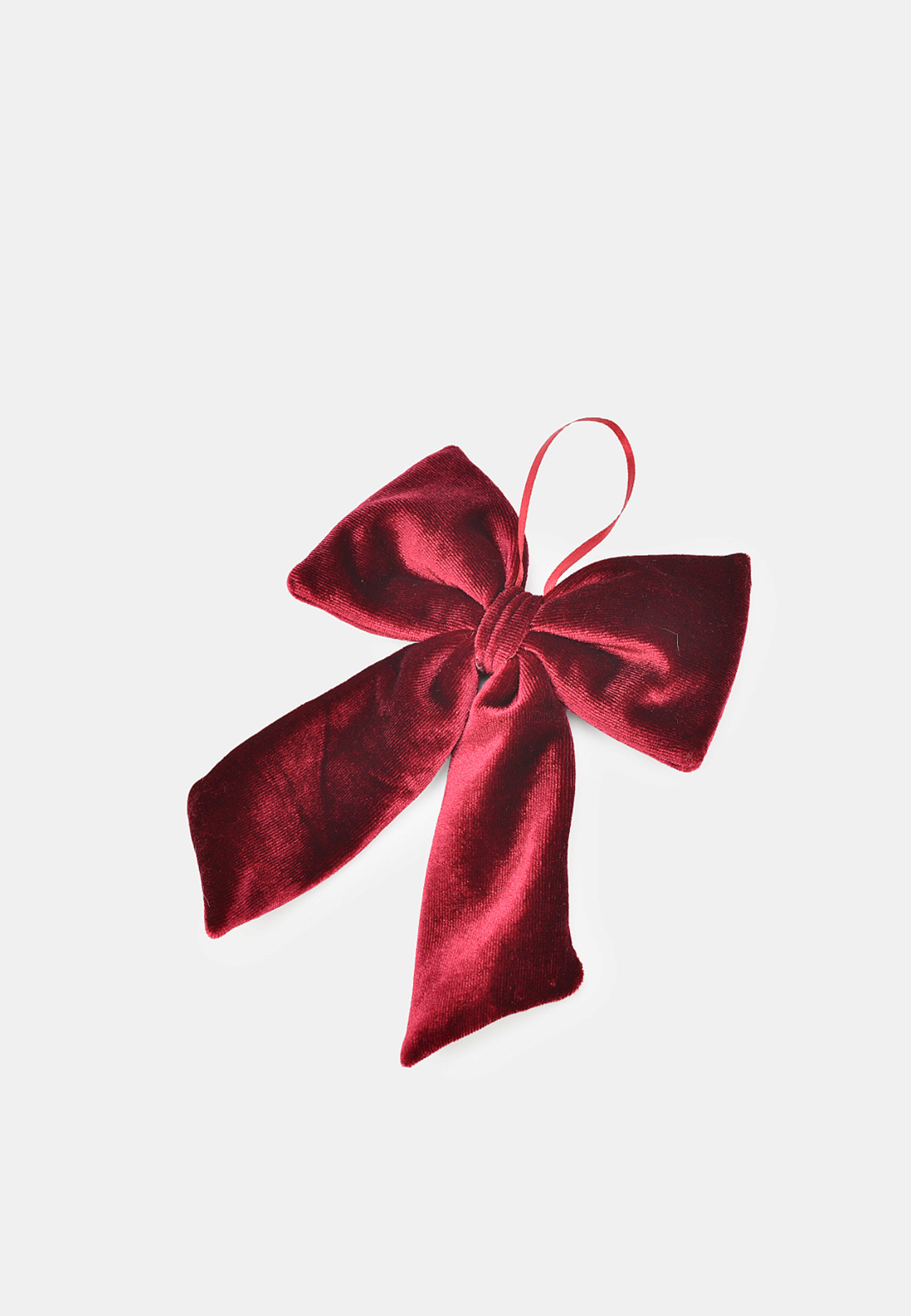 Sammetsrosett BOW 12x15 cm, från Åhléns Home, i färgen Dark Red. Klicka för att öppna bilden i stort format