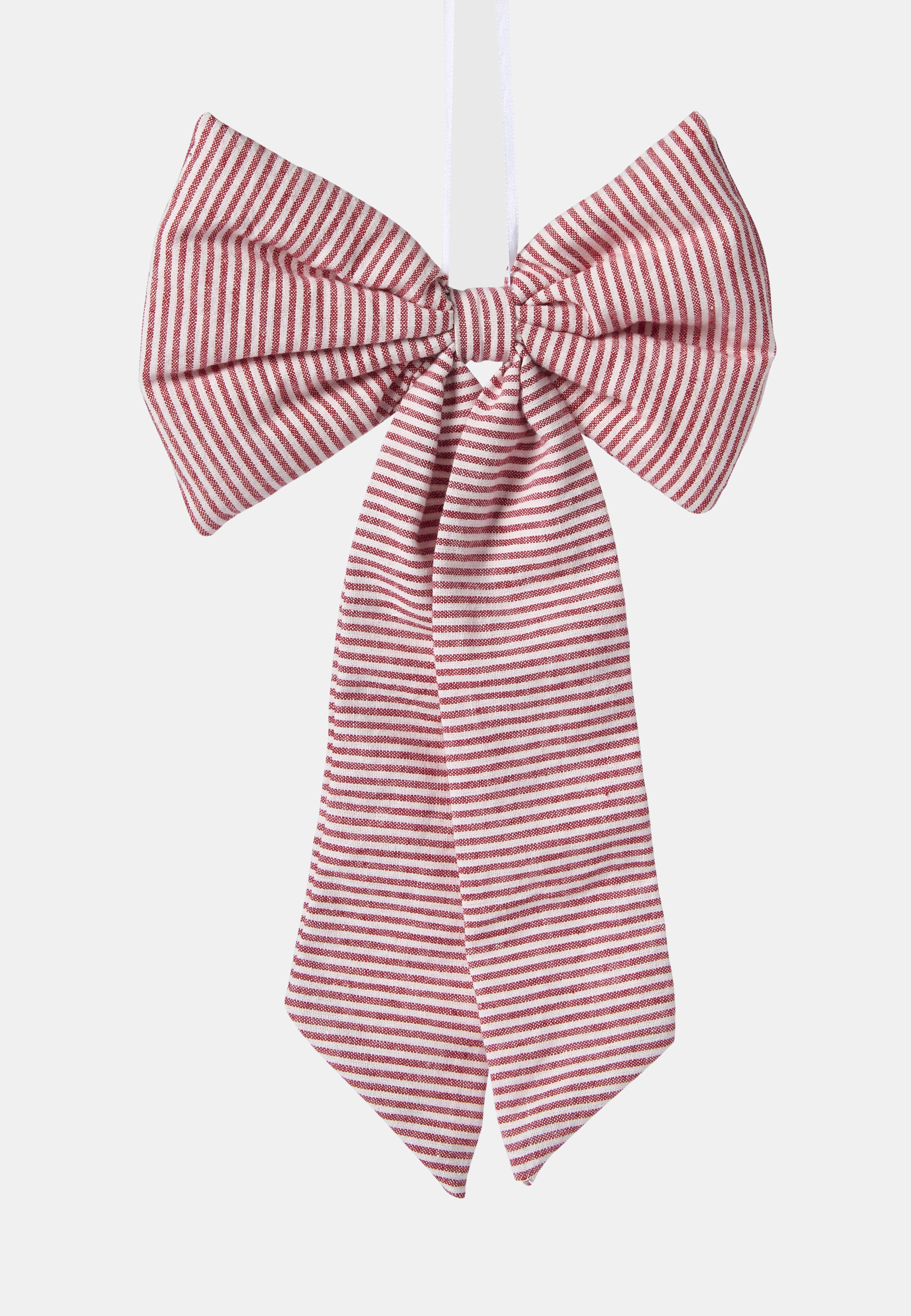 Randig rosett BOW 18x30 cm, från Åhléns Home, i färgen Off White/Red. Klicka för att öppna bilden i stort format