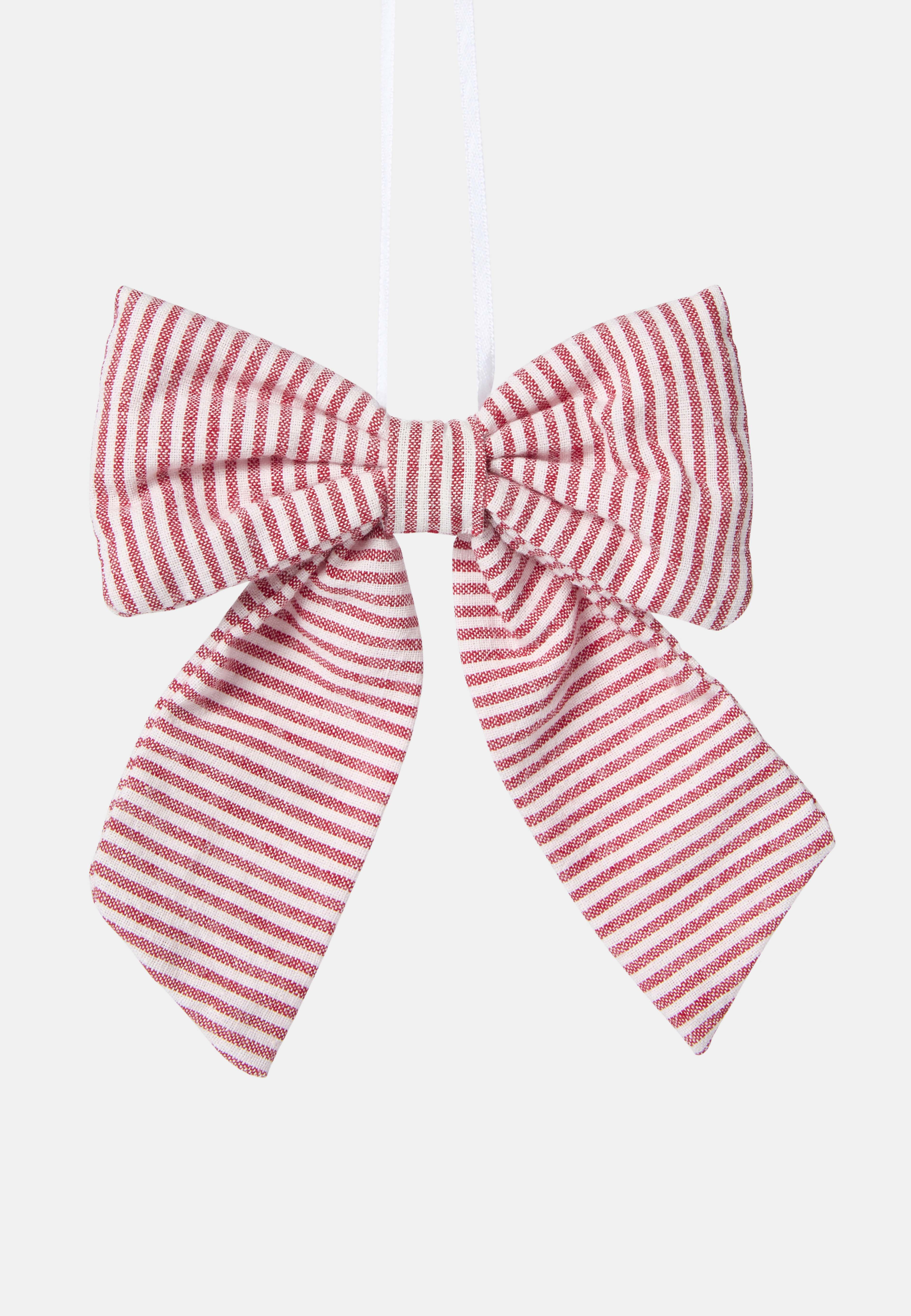 Randig rosett BOW 12x15 cm, från Åhléns Home, i färgen Off White/Red. Klicka för att öppna bilden i stort format