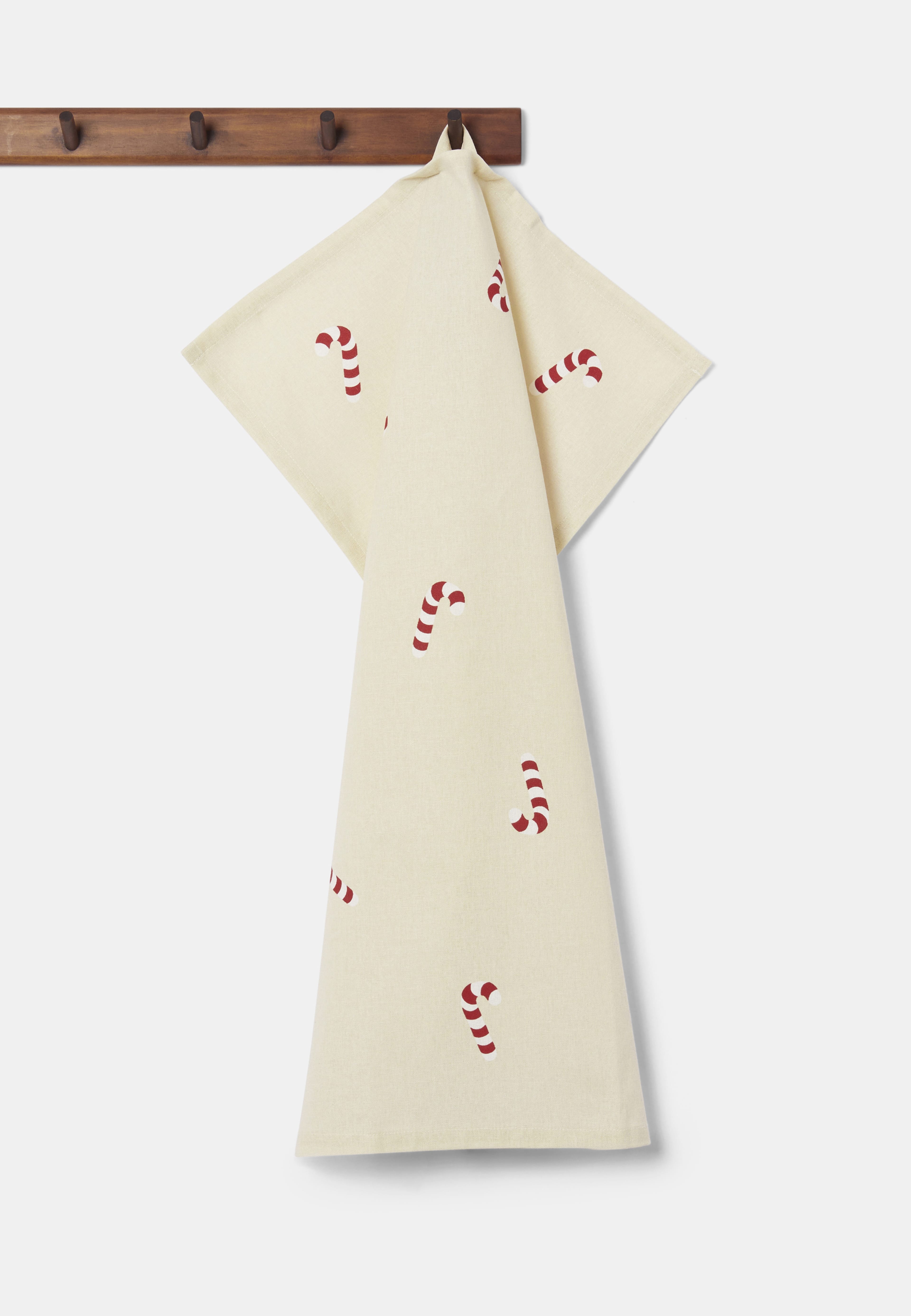 Kökshandduk POLKA 50x70 cm, från Åhléns Home, i färgen Cream. Klicka för att öppna bilden i stort format