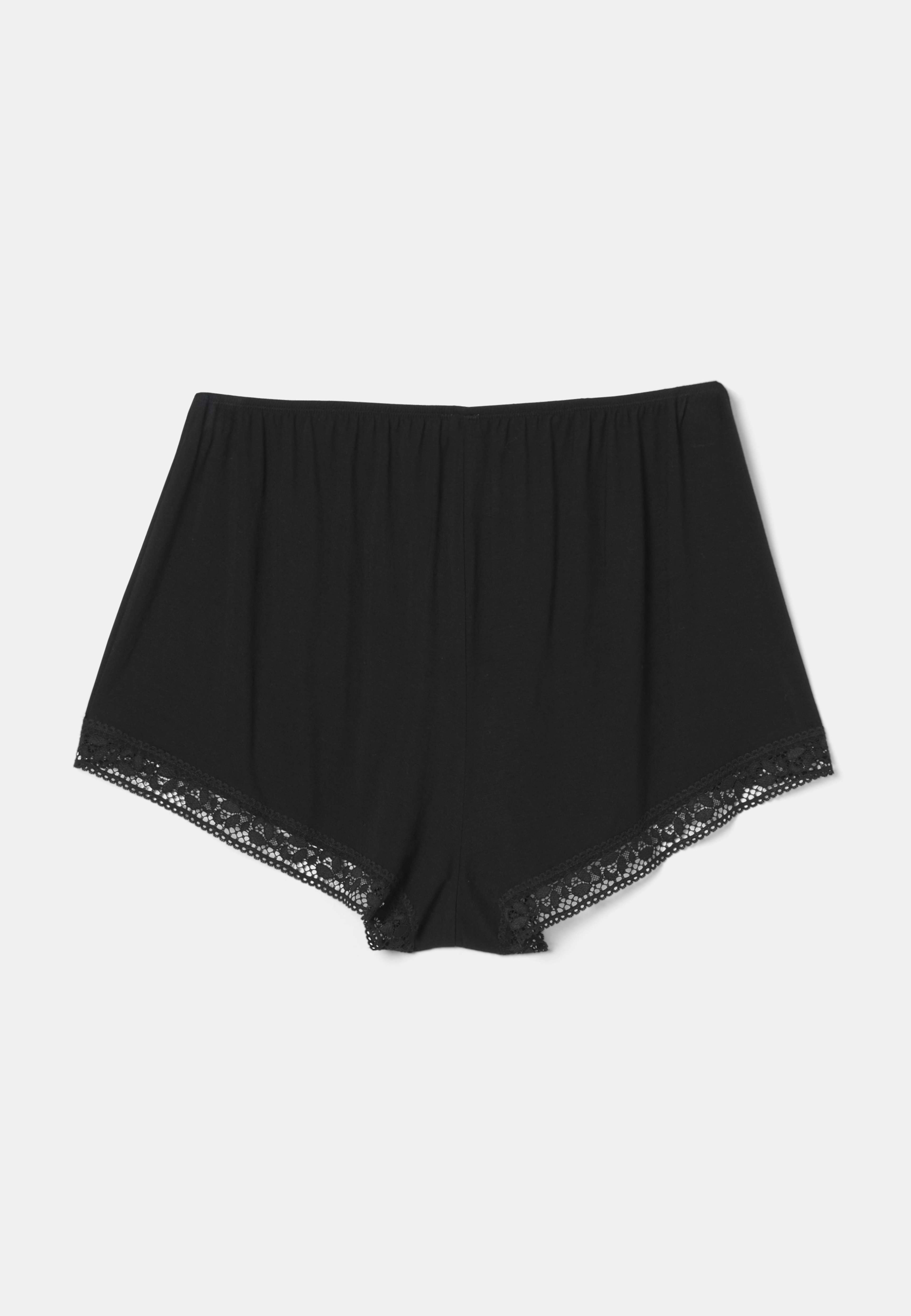 Pyjamasshorts ERIN, från Avelie Lingerie, i färgen Black. Klicka för att öppna bilden i stort format