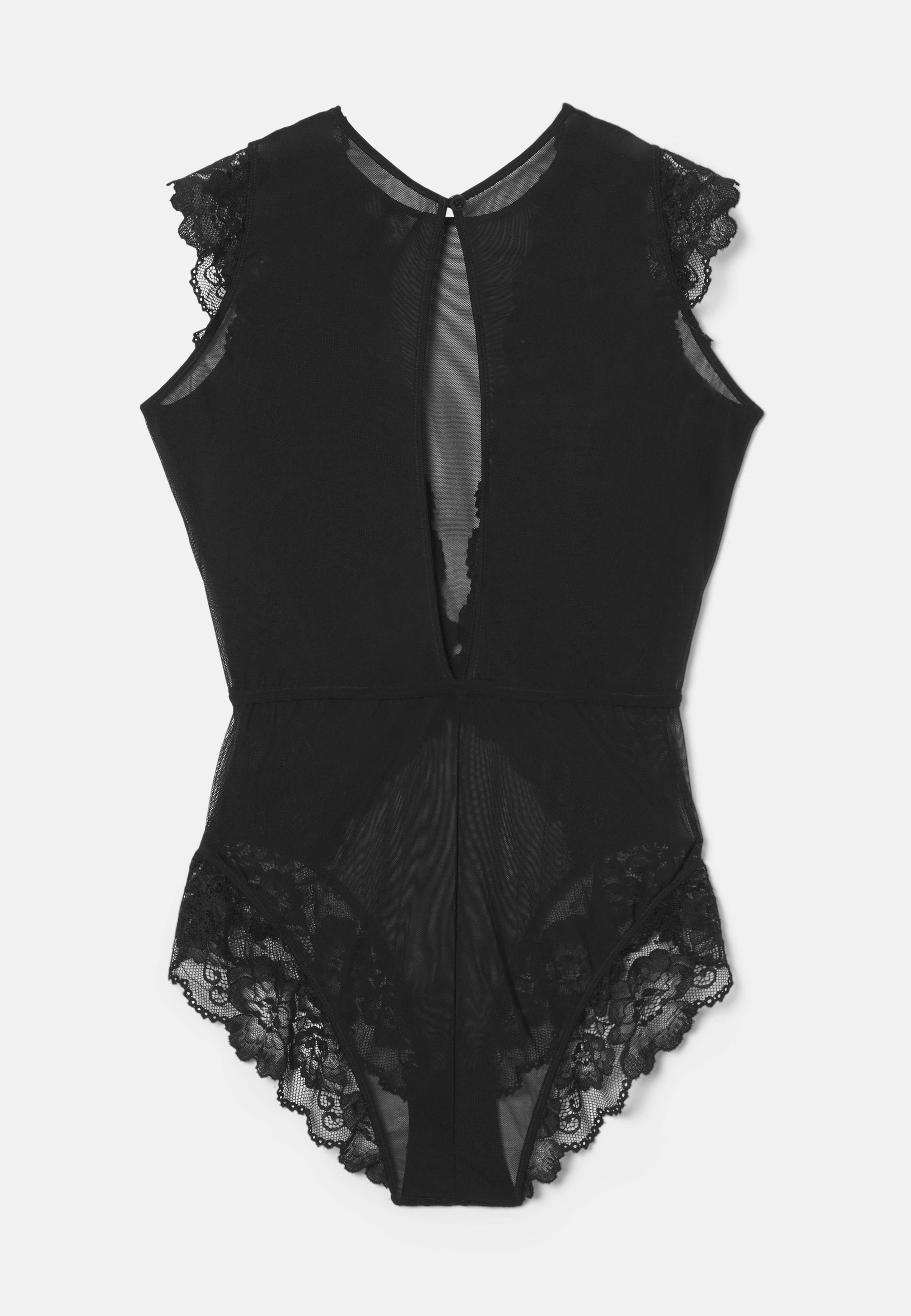 Body i spets SIA, från Avelie Lingerie, i färgen Black. Klicka för att öppna bilden i stort format