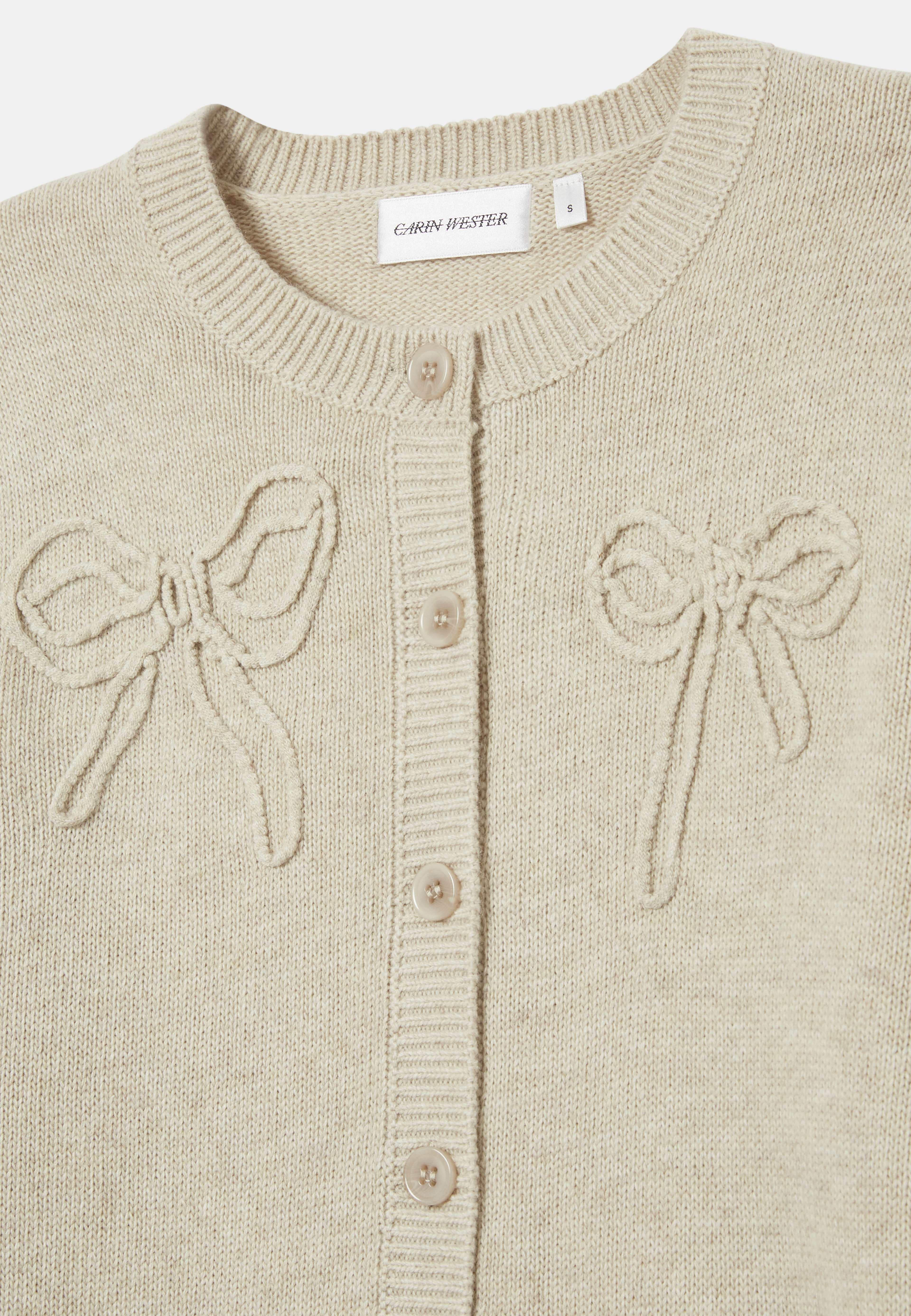 Cardigan med rosetter EBBIS
