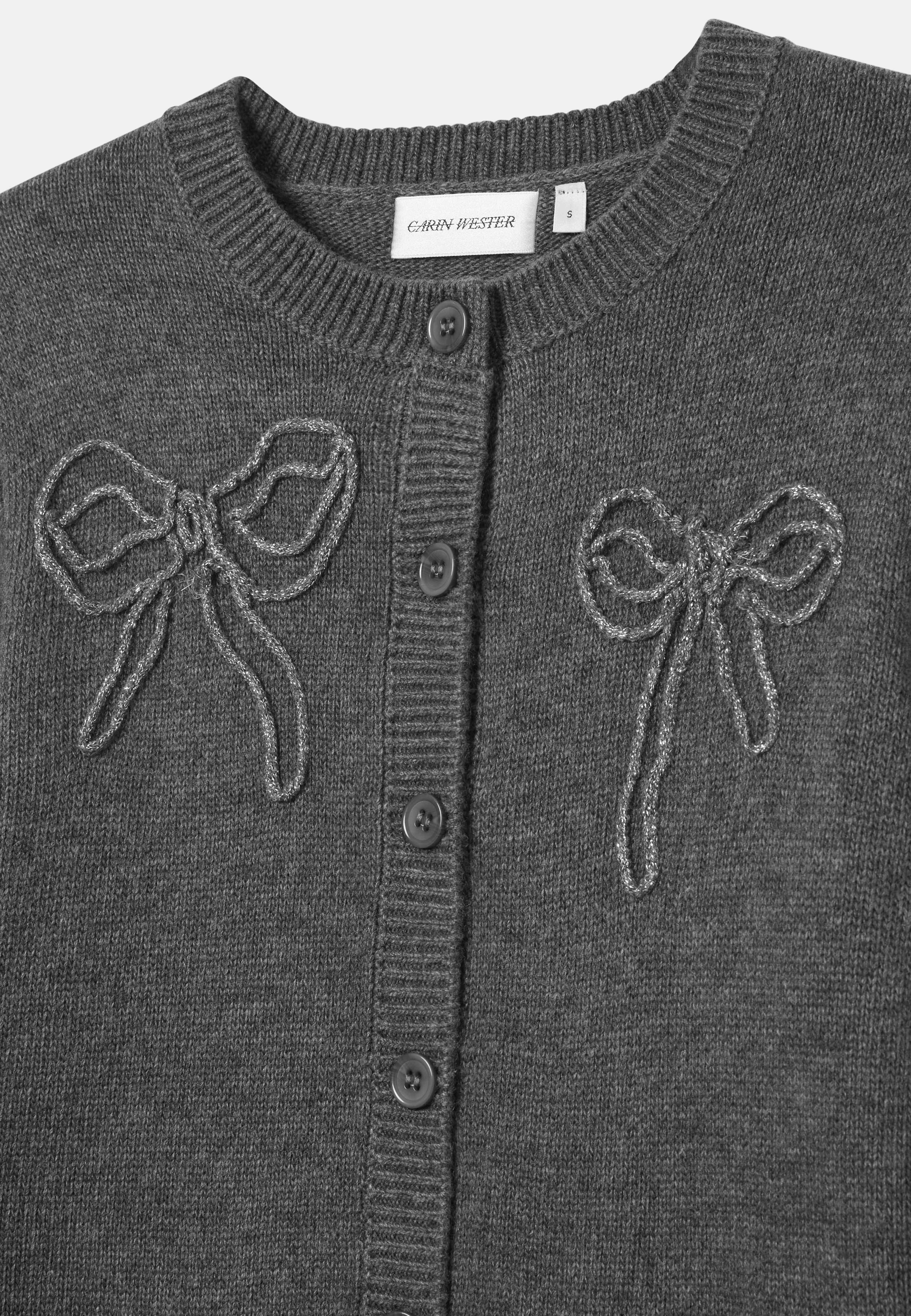 Cardigan med rosetter EBBIS