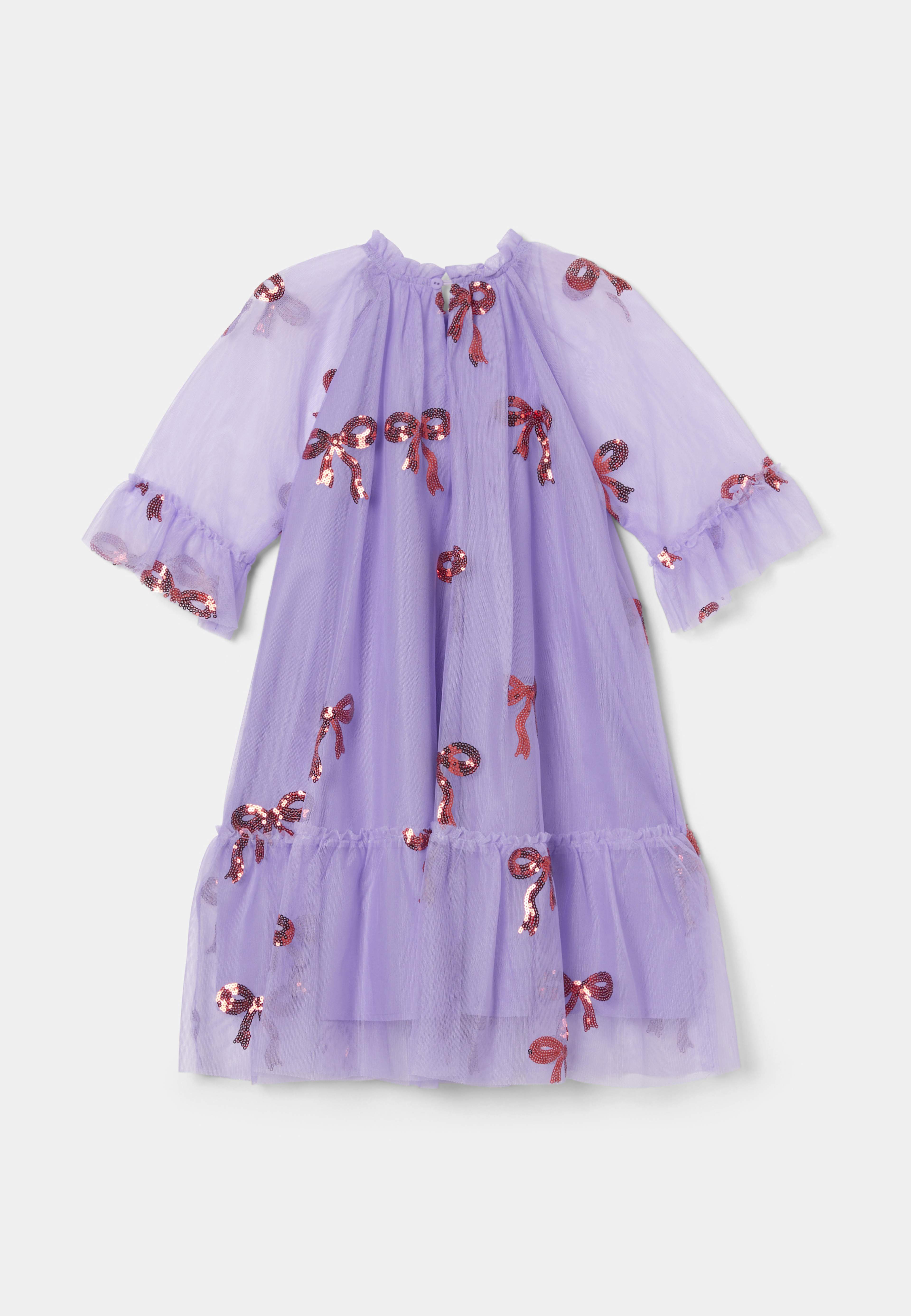 Tyllklänning DESSIE, från RIKIKI, i färgen Red/Purple. Klicka för att öppna bilden i stort format