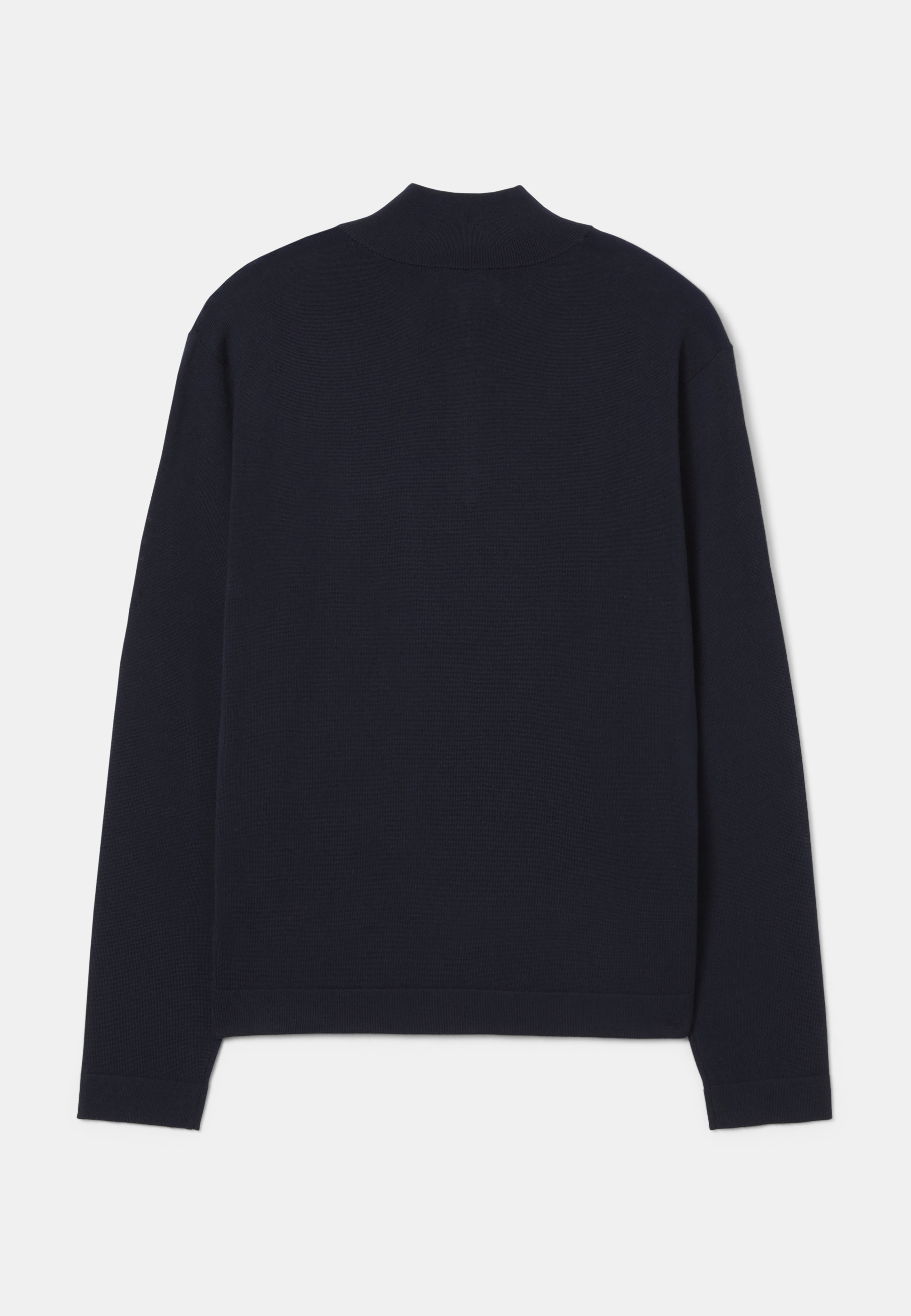 Ulltröja med half zip MAEL, från NORVIE, i färgen Navy. Klicka för att öppna bilden i stort format
