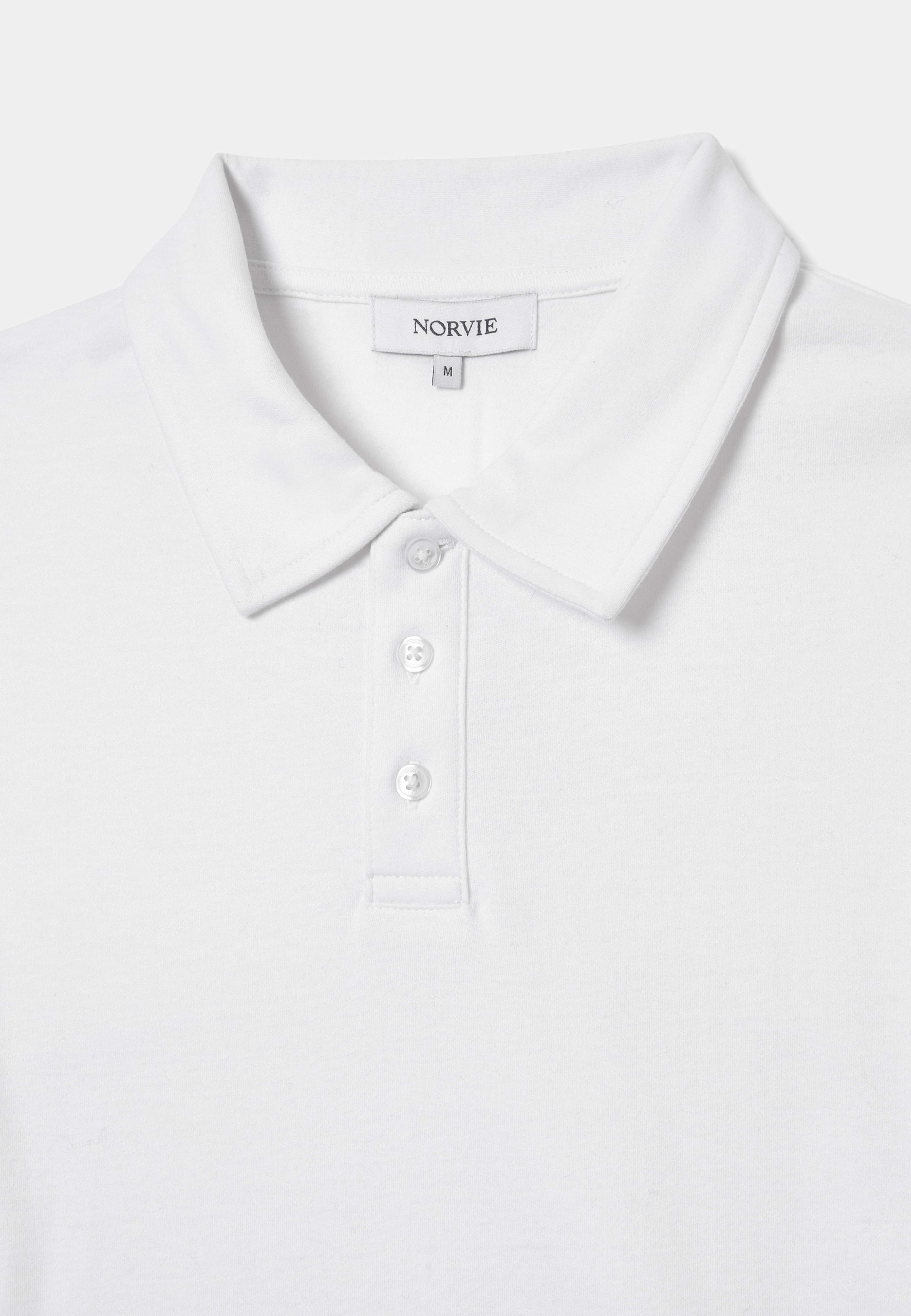 Pikétröja LAURENT, från NORVIE, i färgen White. Klicka för att öppna bilden i stort format