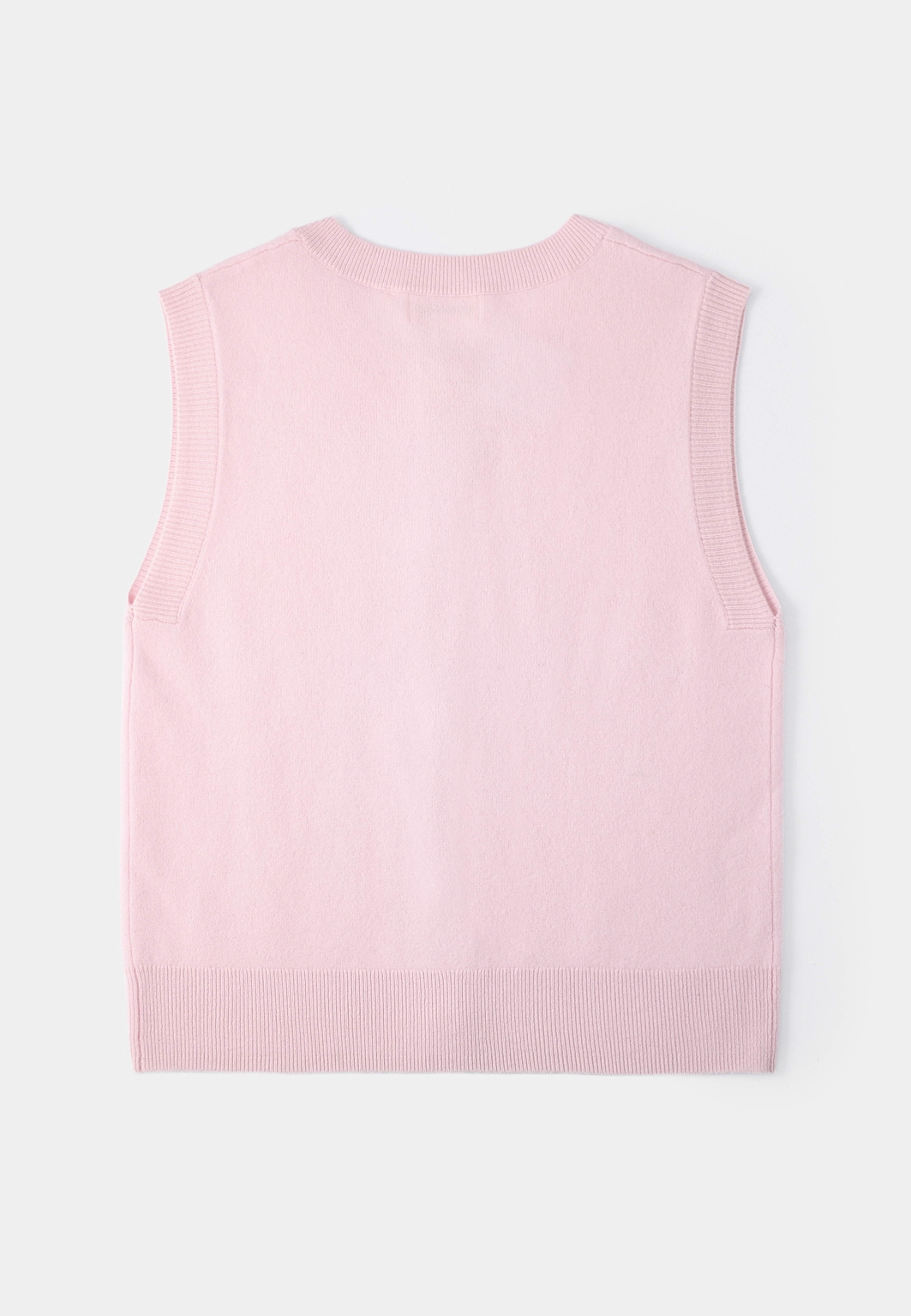 Stickad ullväst ENGLIS, från Carin Wester, i färgen Pink. Klicka för att öppna bilden i stort format