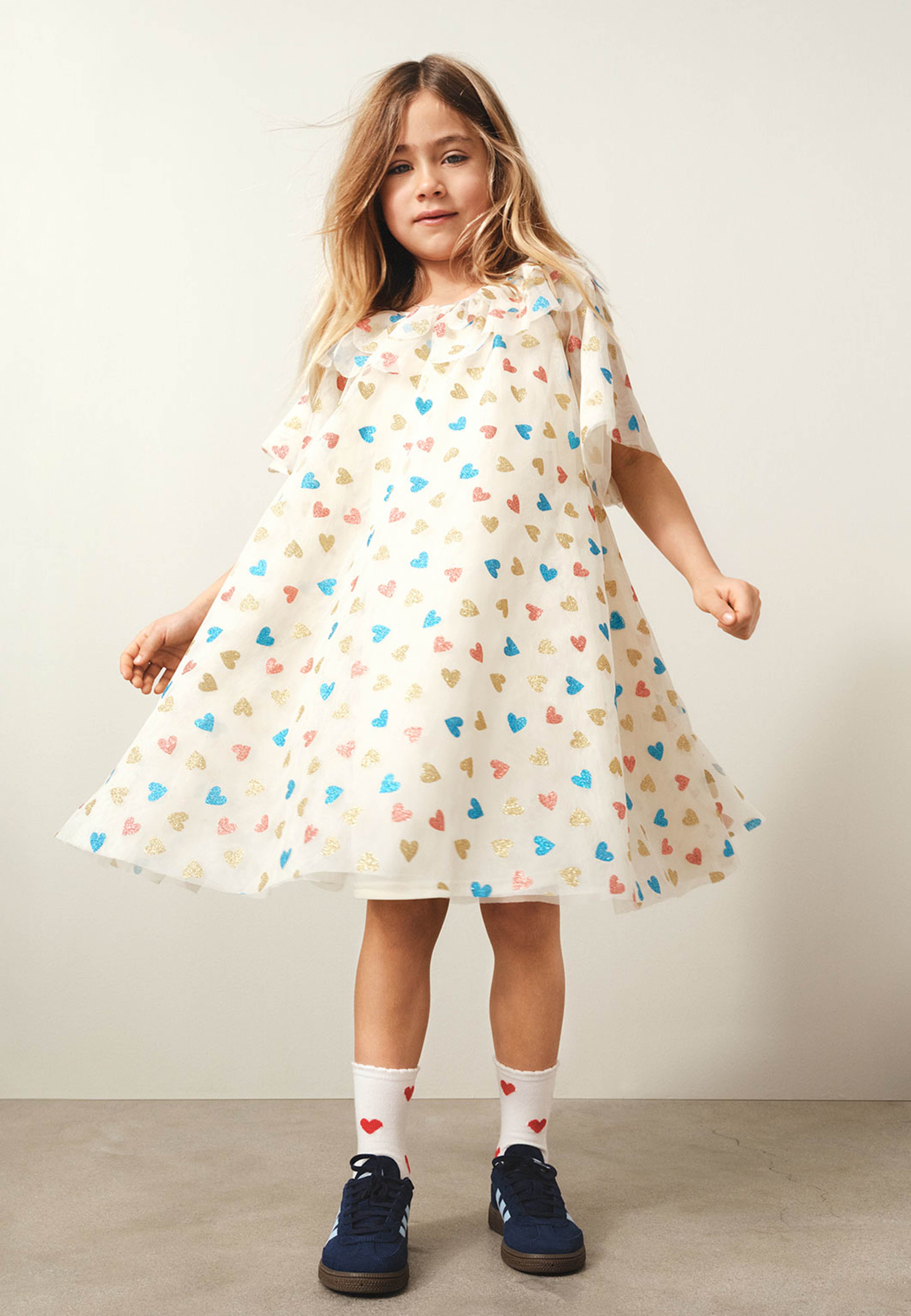 Mönstrade strumpor, 3-pack, från Å KIDS, i färgen Red Heart. Klicka för att öppna bilden i stort format