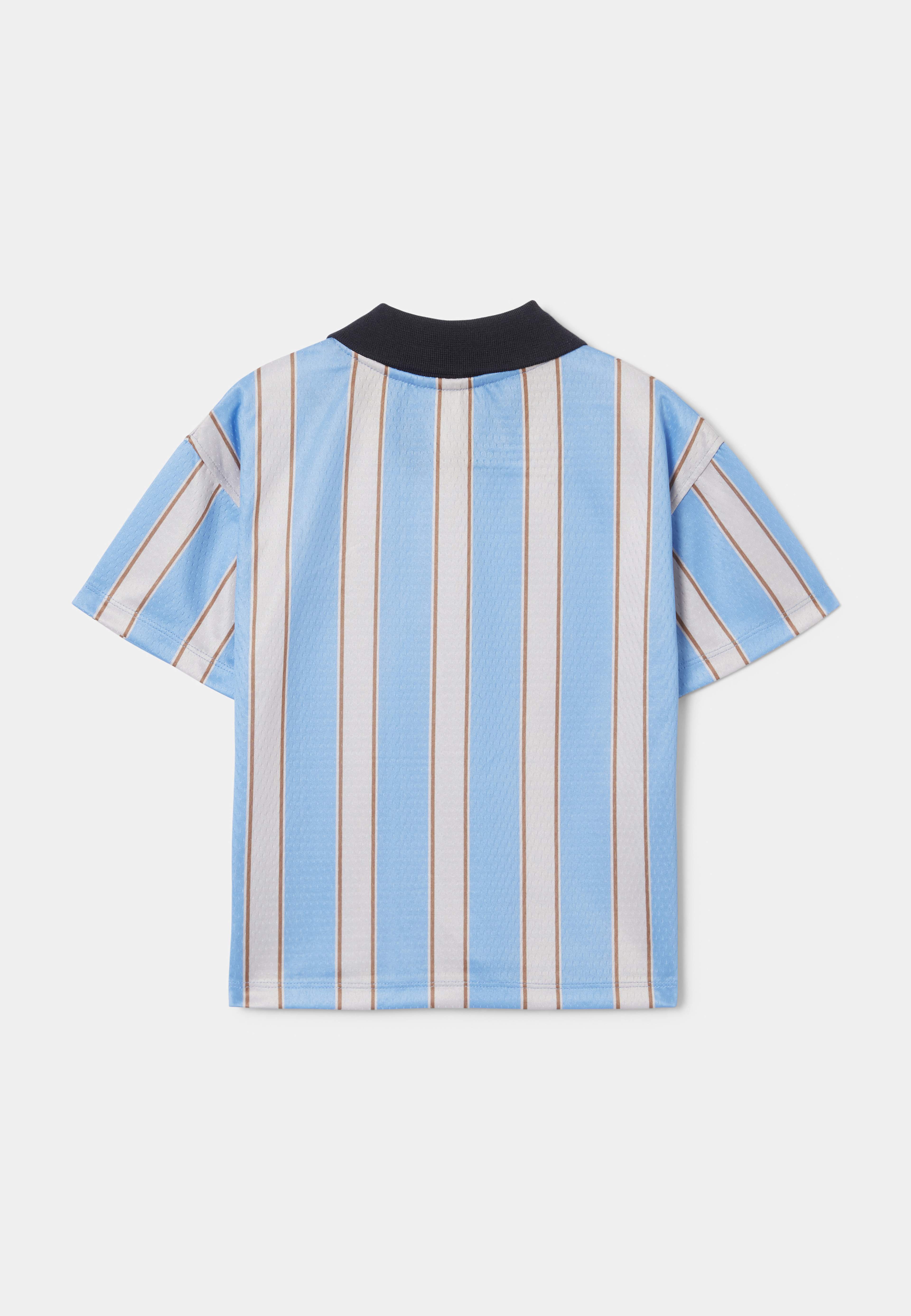 Fotbollströja SCOTT, från RIKIKI, i färgen Blue Stripe. Klicka för att öppna bilden i stort format