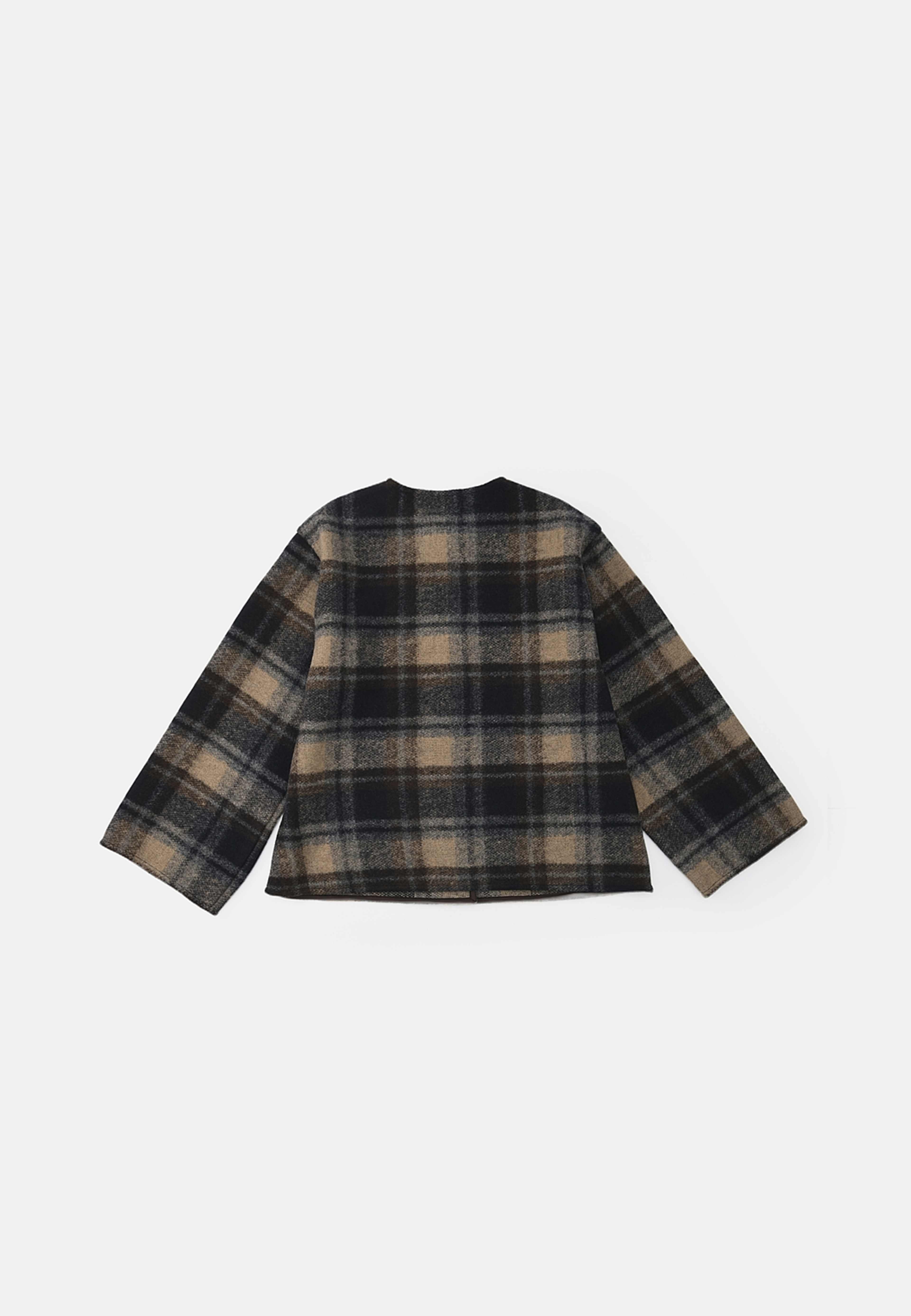 Jacka i ullmix RENEE, från Carin Wester, i färgen Check. Klicka för att öppna bilden i stort format