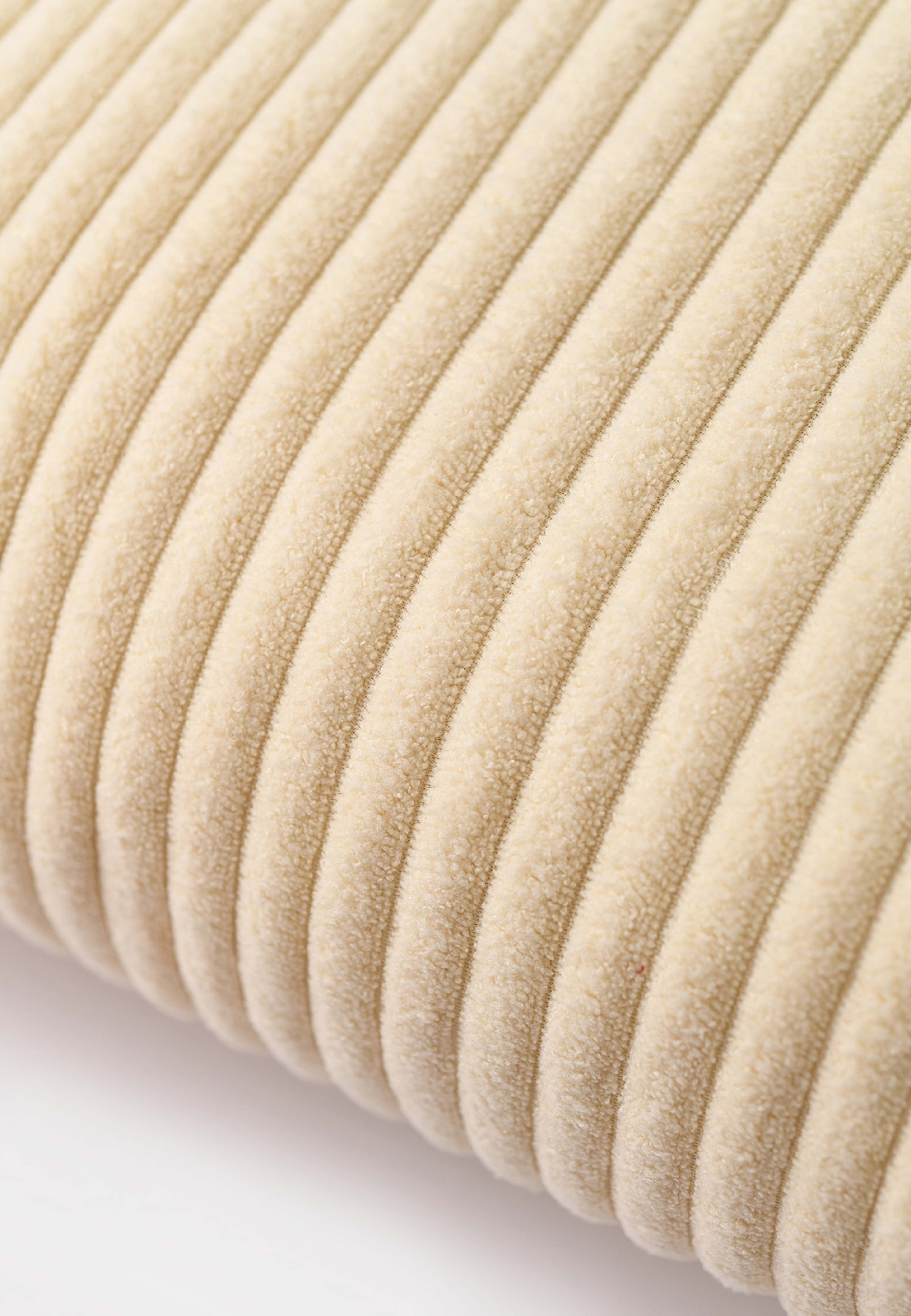 Ribbad kudde SOFTA 45x45 cm Sorbet Yellow från Åhléns Home | Åhléns