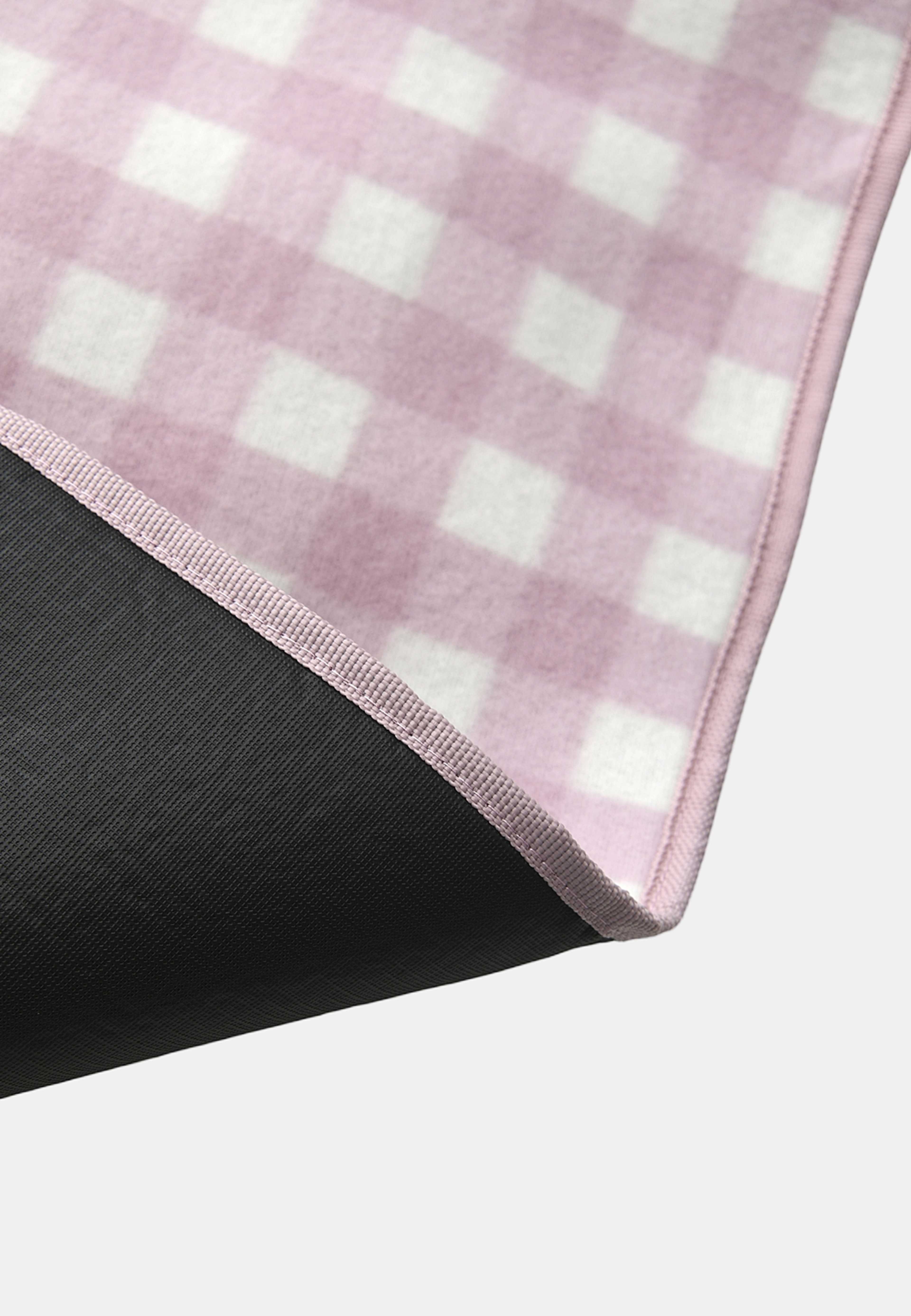 Picknickfilt med handtag GINGHAM 120x150 cm, från Åhléns Home, i färgen Off White/Pink. Klicka för att öppna bilden i stort format