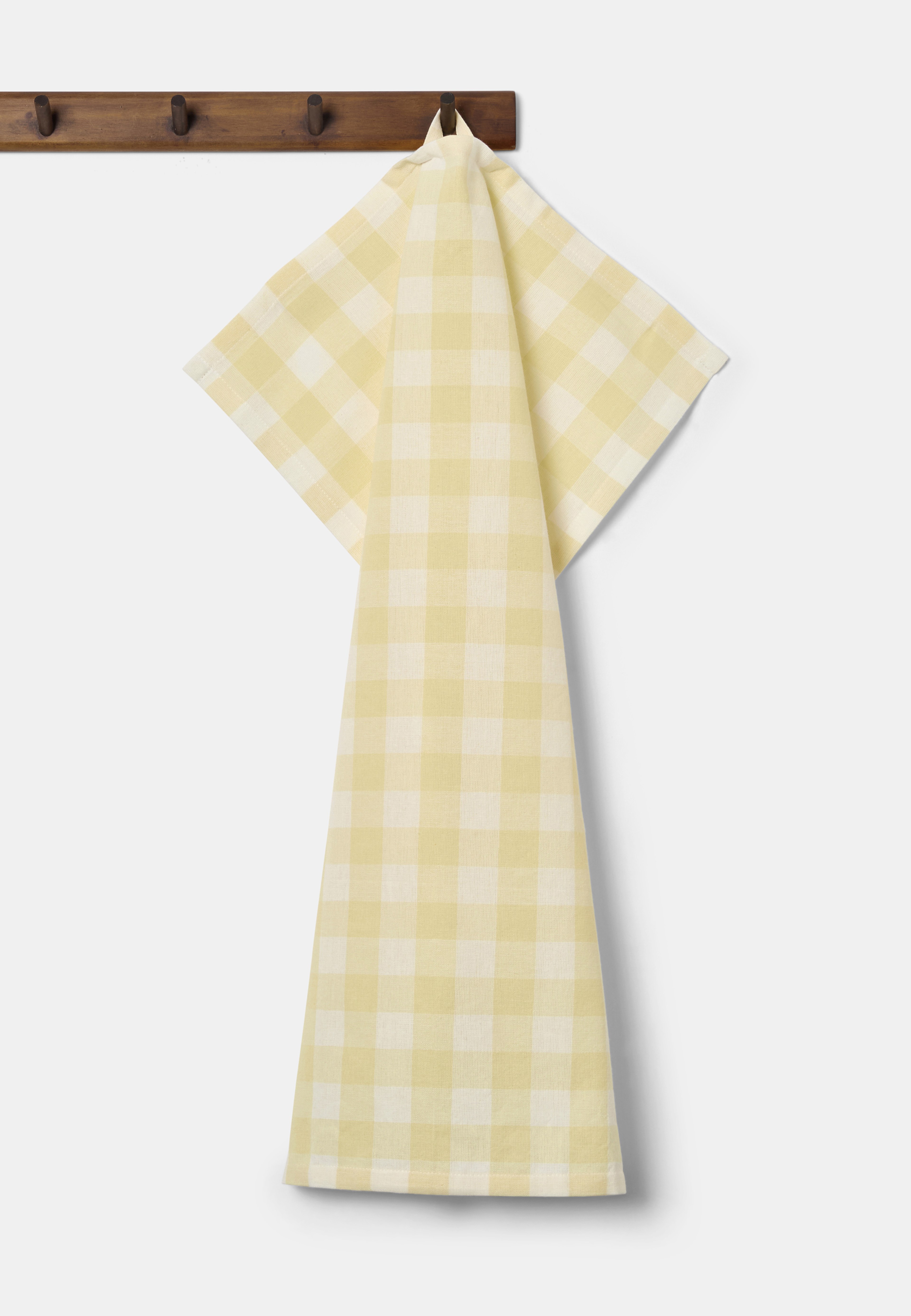 Kökshandduk GINGHAM 50x70 cm, från Åhléns Home, i färgen Lt Yellow. Klicka för att öppna bilden i stort format