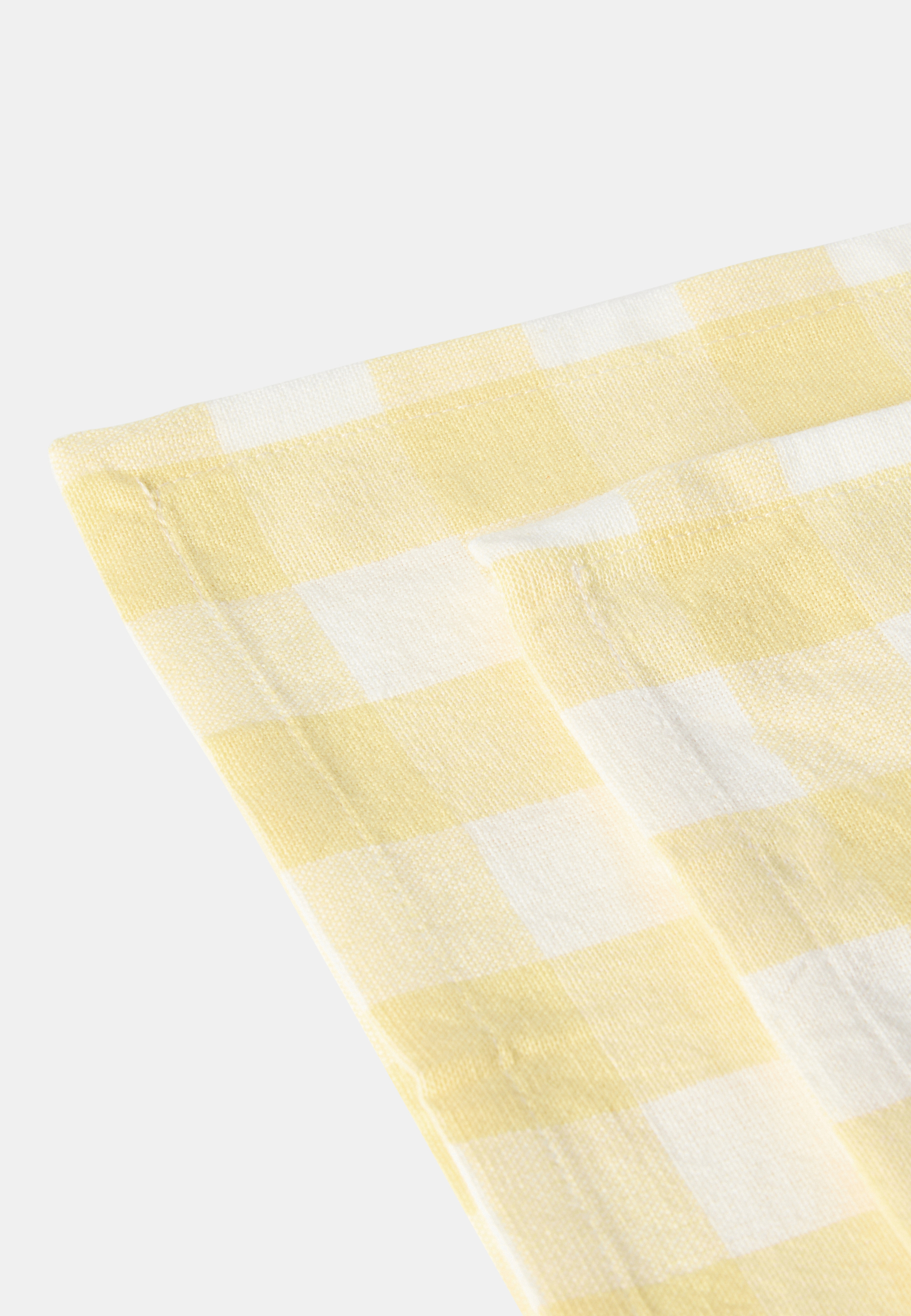Bomullsservetter GINGHAM, 2-pack, från Åhléns Home, i färgen Lt Yellow. Klicka för att öppna bilden i stort format