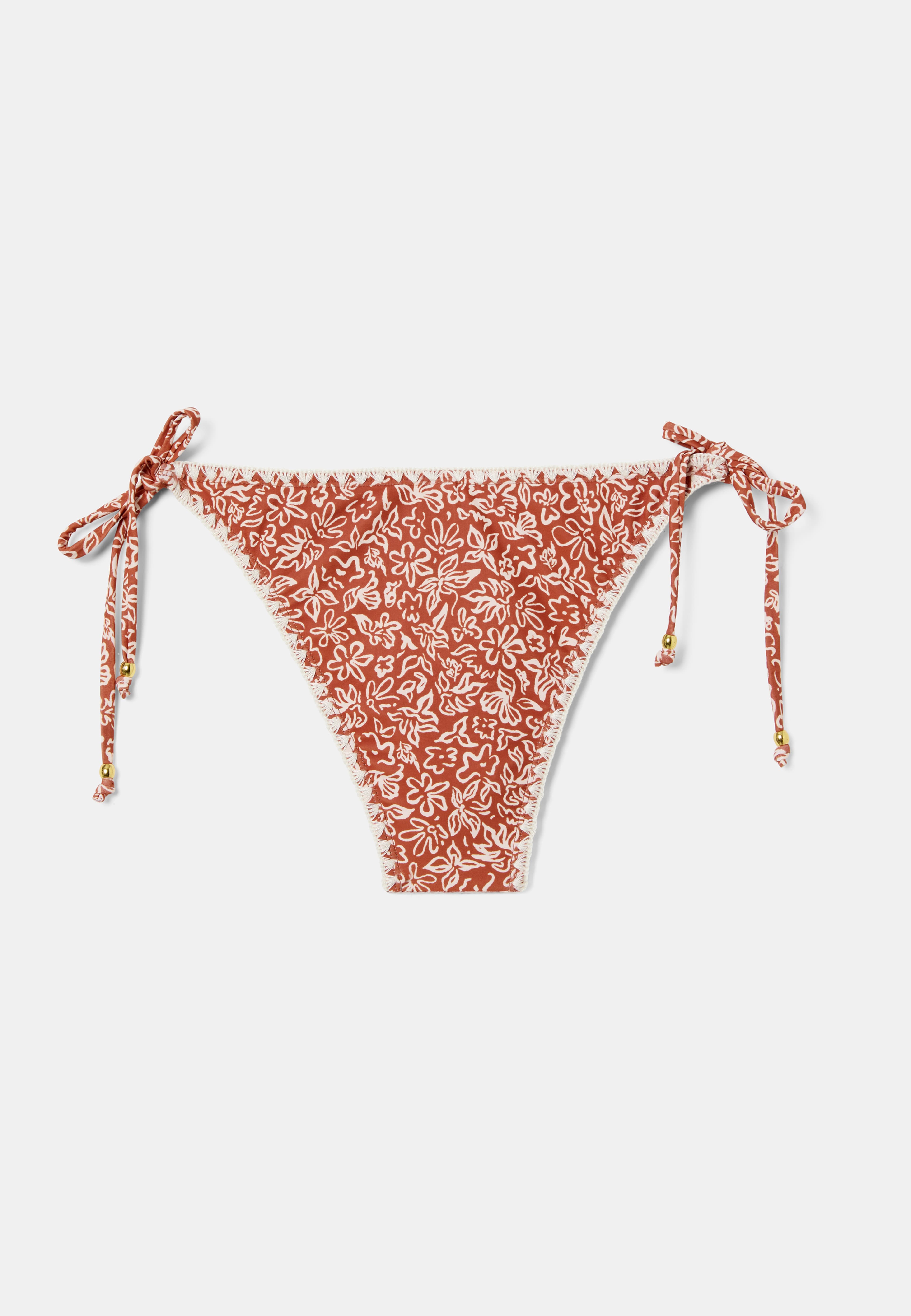 Bikinitrosa med knytband ISSA, från Å WOMAN, i färgen Print. Klicka för att öppna bilden i stort format