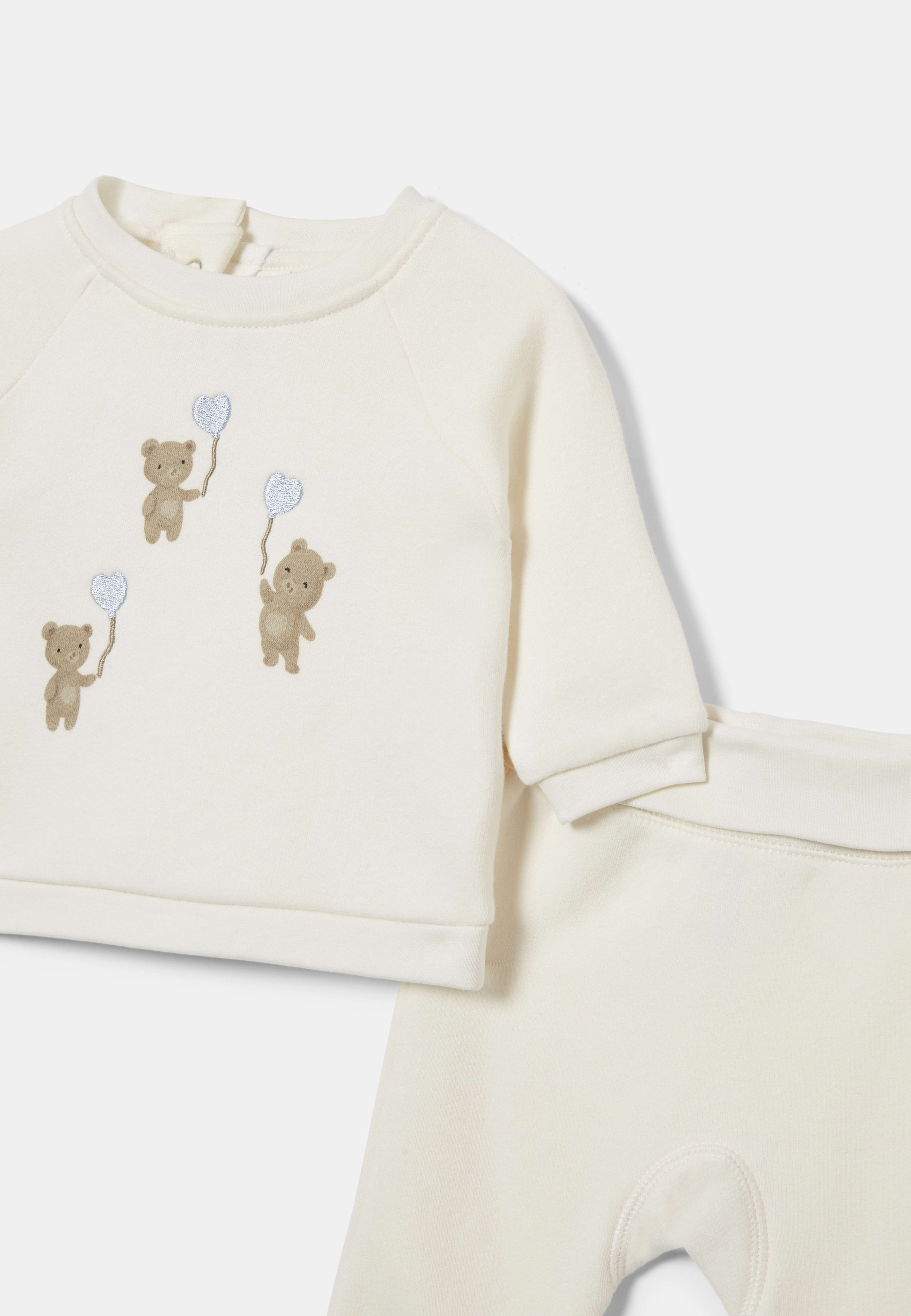 Sweatshirt-set STAMPE, från RIKIKI, i färgen Teddy Bear. Klicka för att öppna bilden i stort format