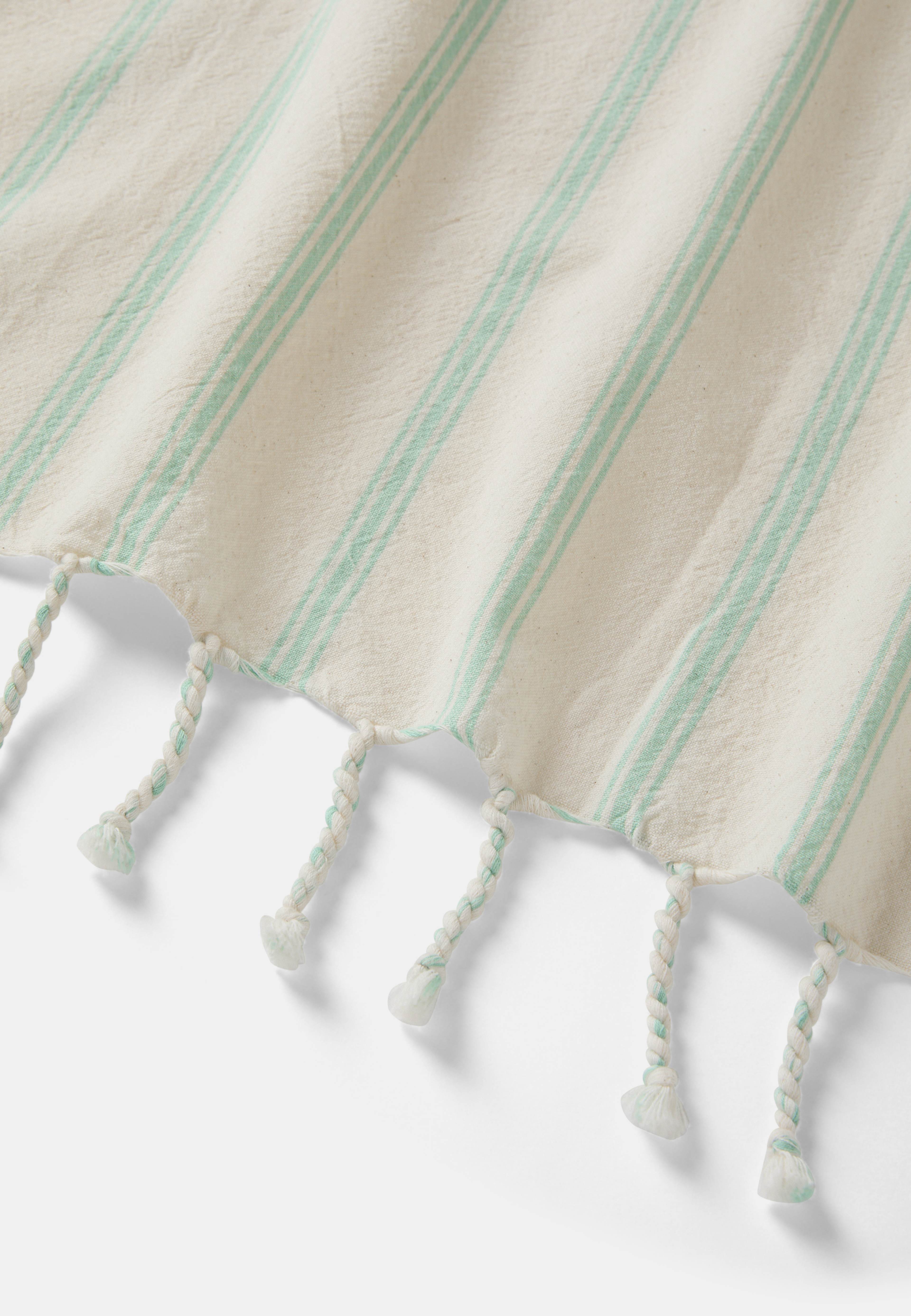 Handduk HAMAM 90x160 cm, från Åhléns Home, i färgen Turquoise Stripe. Klicka för att öppna bilden i stort format