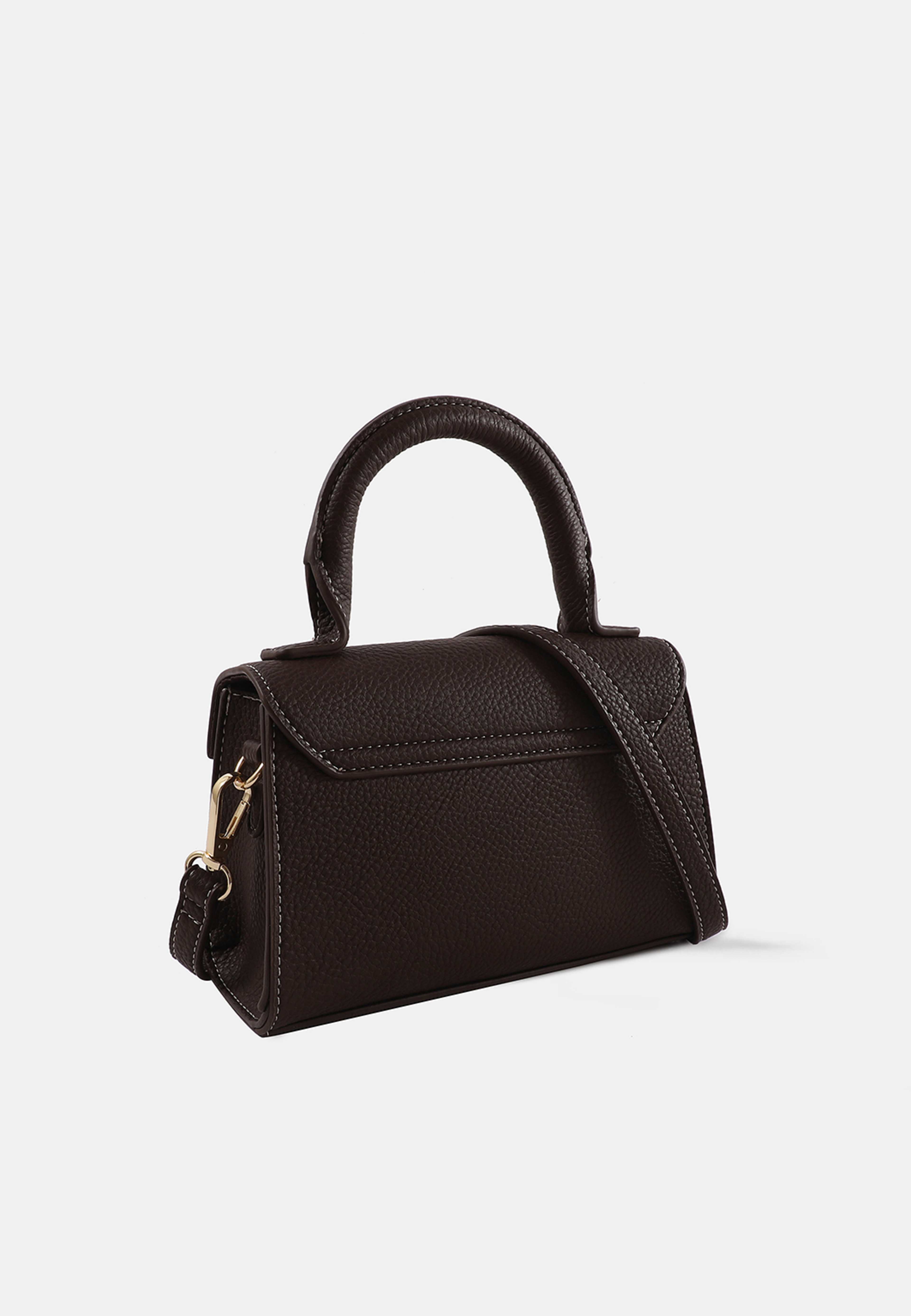 Handväska mini LOVA, från Å WOMAN, i färgen Dk Brown. Klicka för att öppna bilden i stort format