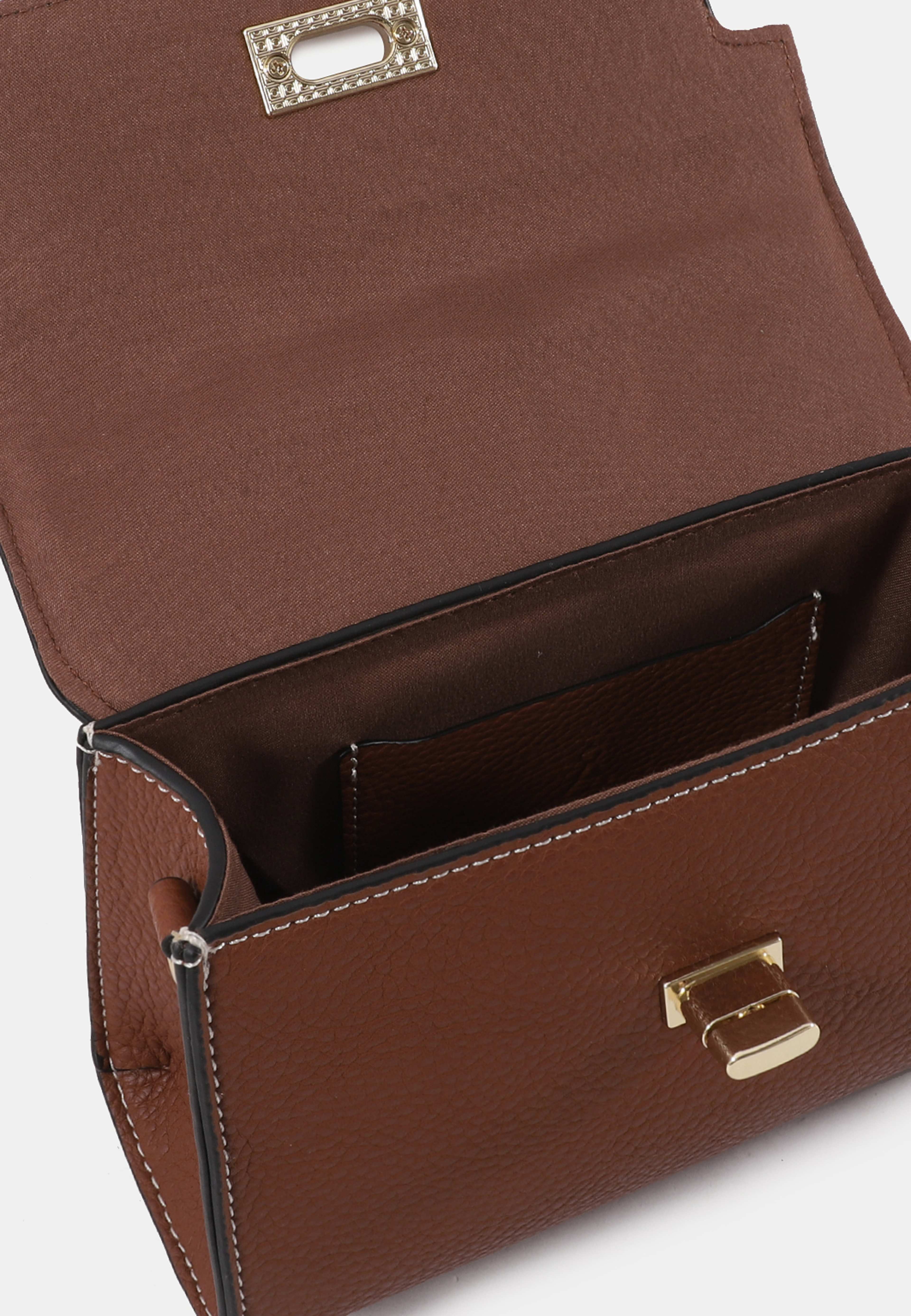 Handväska mini LOVA, från Å WOMAN, i färgen Cognac. Klicka för att öppna bilden i stort format