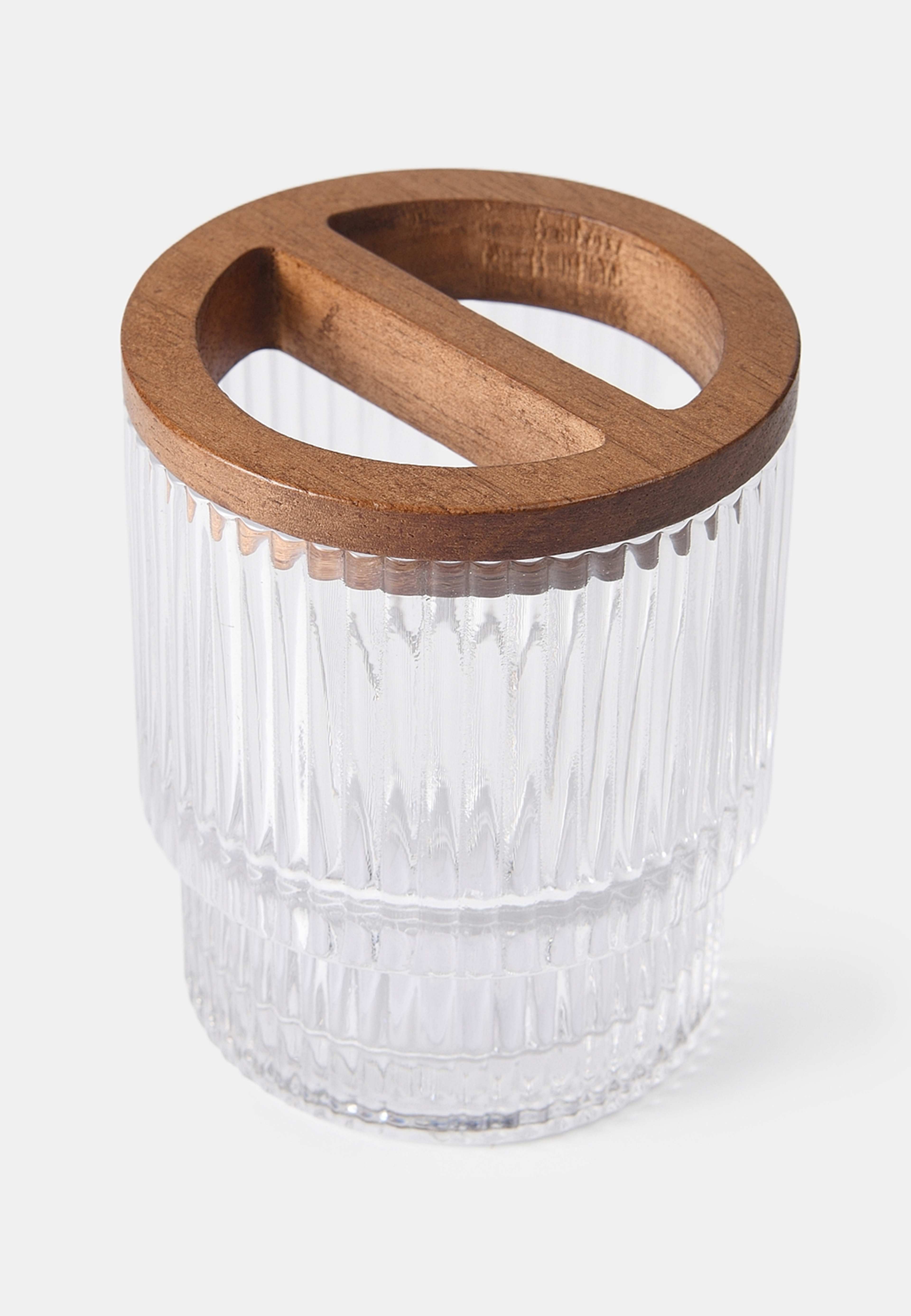 Badrumsmugg med hållare WICKAN, från Åhléns Home, i färgen Clear. Klicka för att öppna bilden i stort format