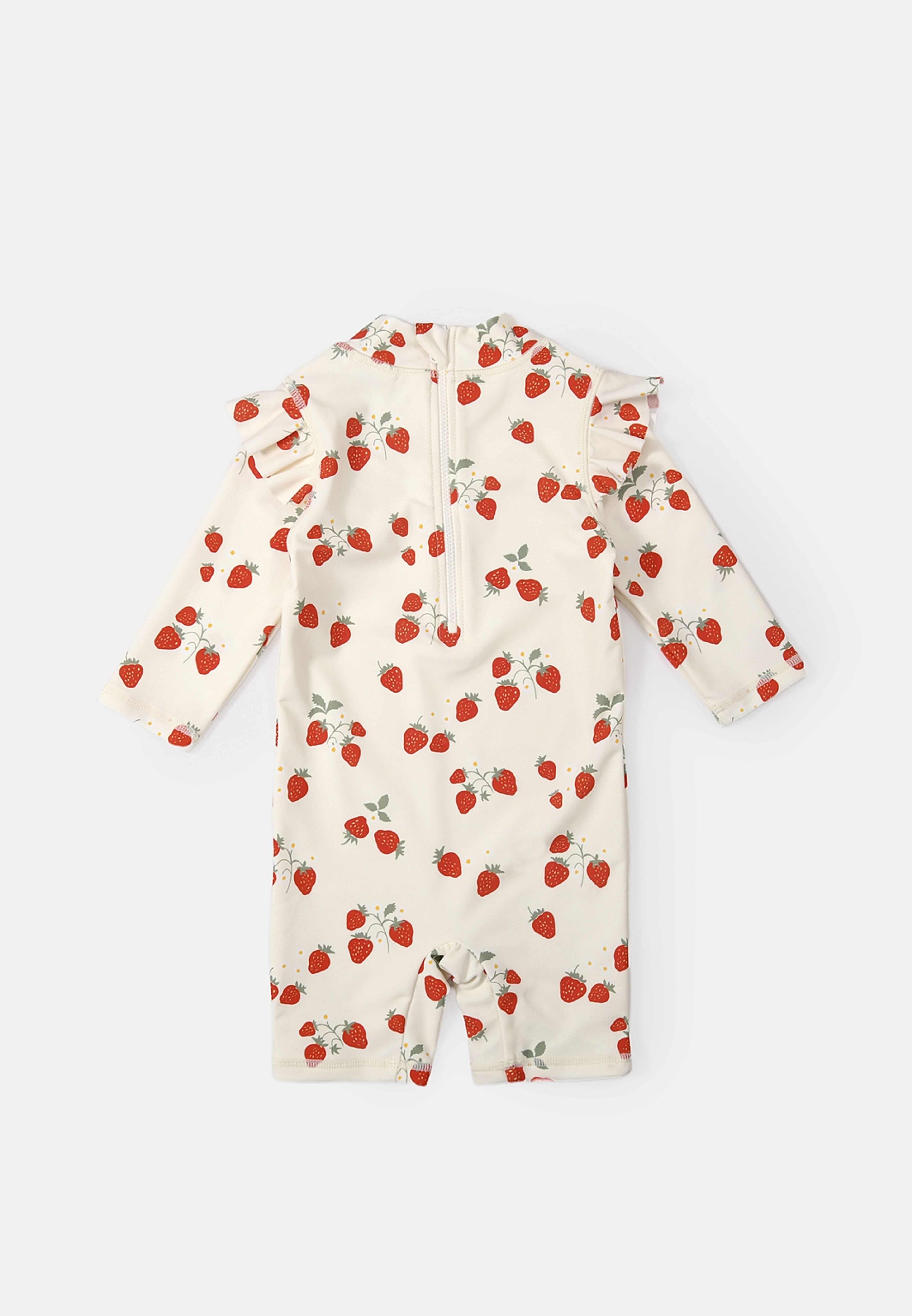 UV-dräkt för baby HANNA, från RIKIKI, i färgen Strawberry. Klicka för att öppna bilden i stort format