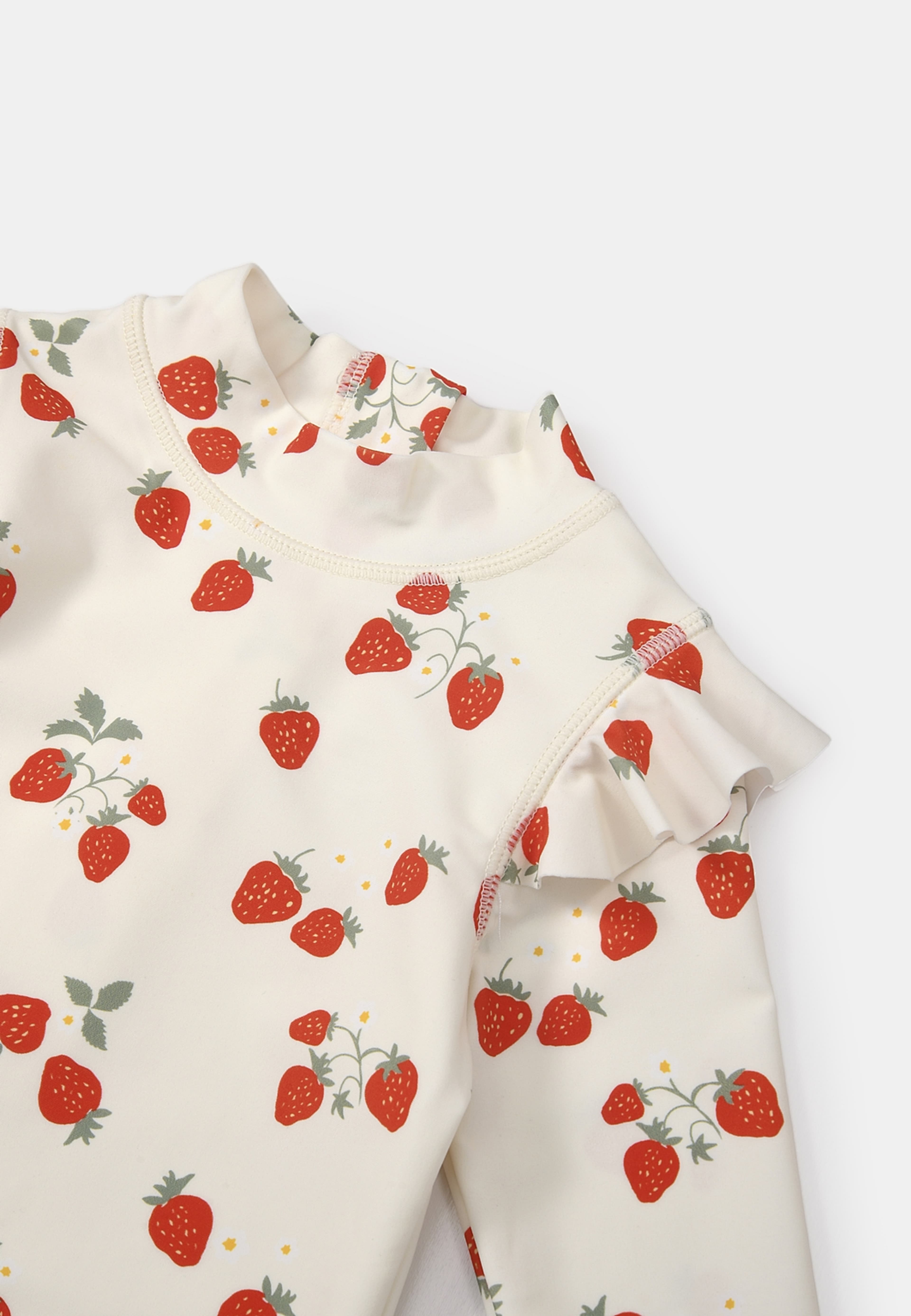 UV-dräkt för baby HANNA, från RIKIKI, i färgen Strawberry. Klicka för att öppna bilden i stort format