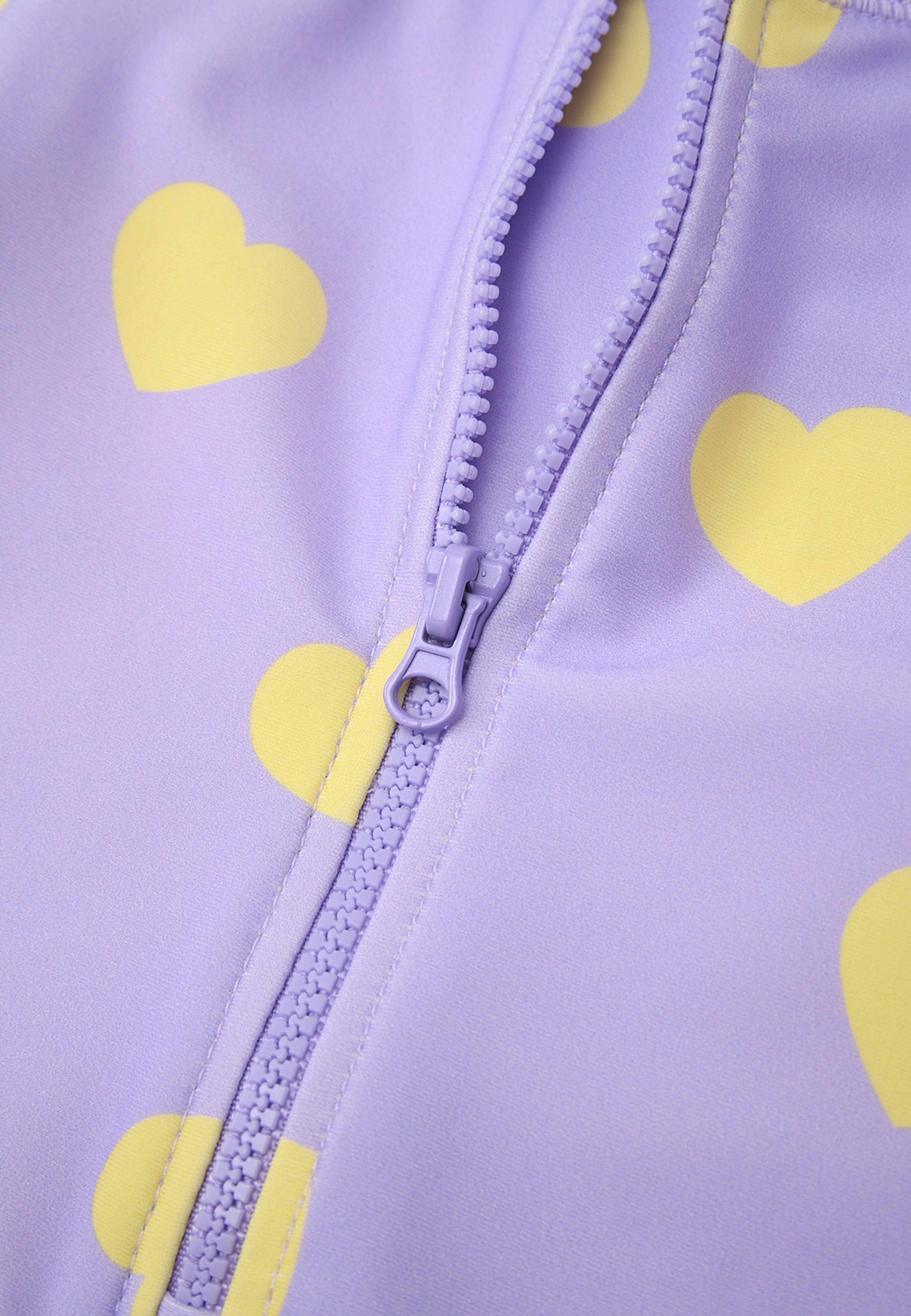 UV-baddräkt med lång ärm DAGNY, från RIKIKI, i färgen Purple Heart. Klicka för att öppna bilden i stort format