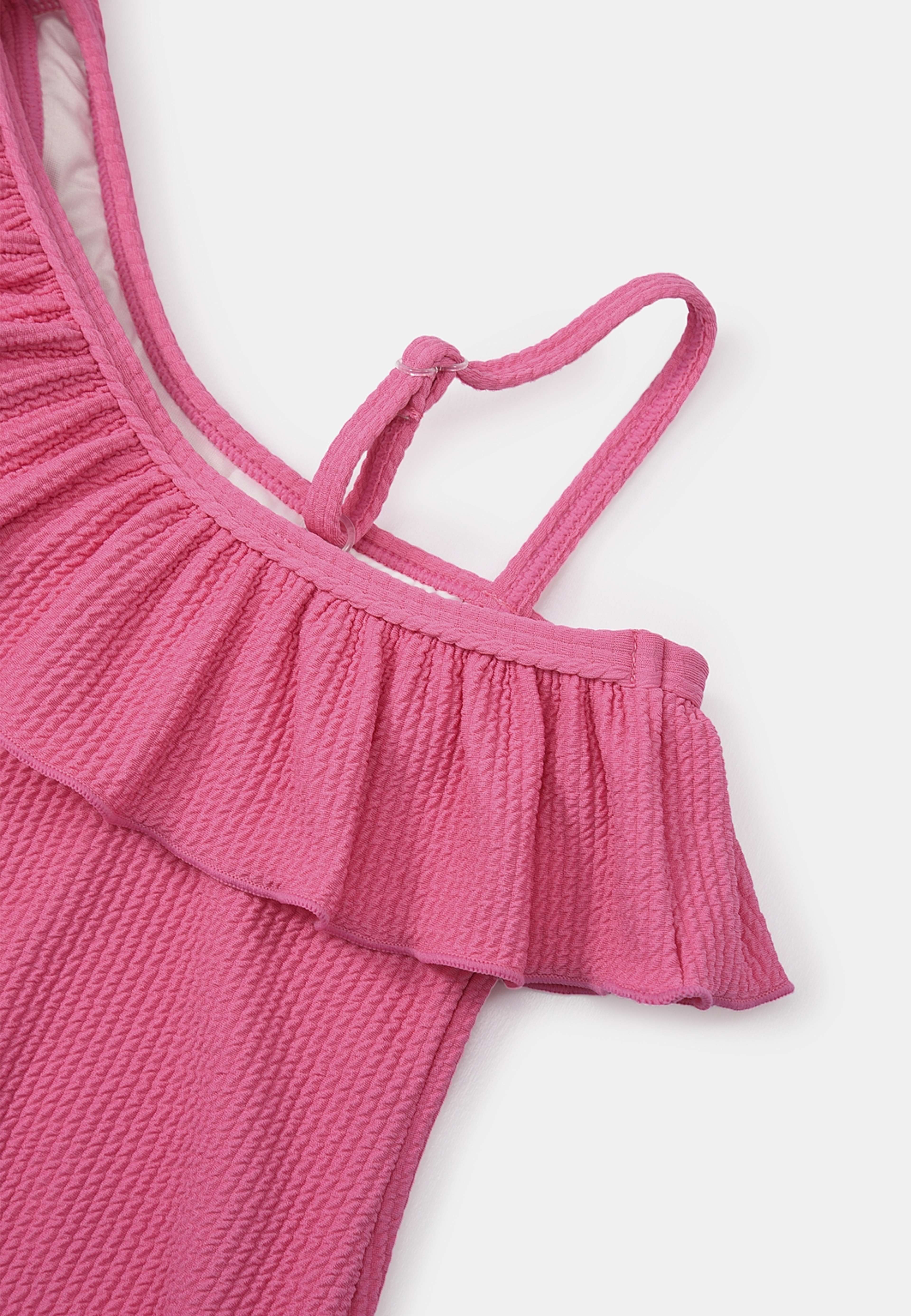 Baddräkt med enkel axelrem WAVE, från RIKIKI, i färgen Pink 2. Klicka för att öppna bilden i stort format