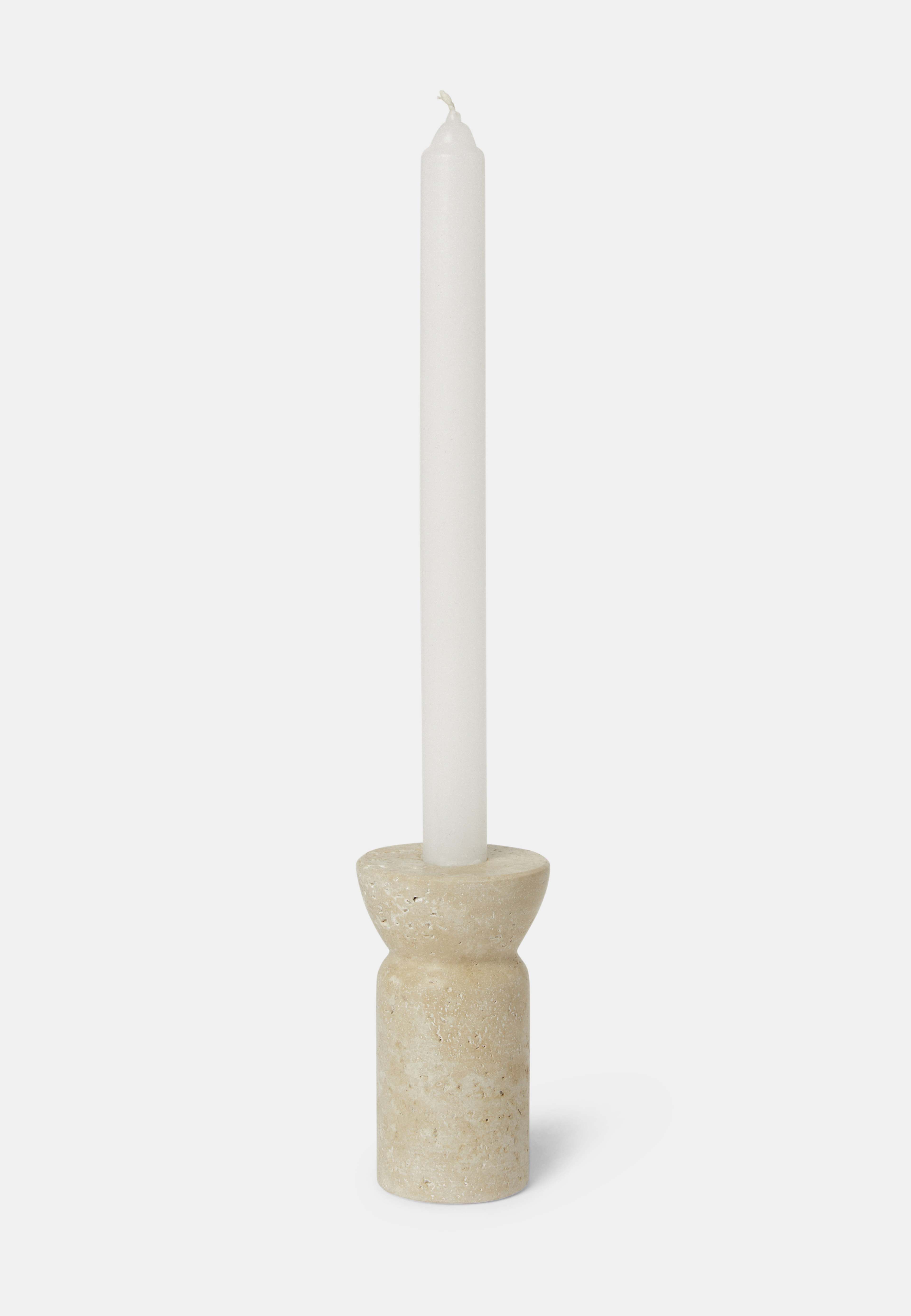 Ljusstake TRAVERTINE 11 cm, från Åhléns Home, i färgen Beige. Klicka för att öppna bilden i stort format