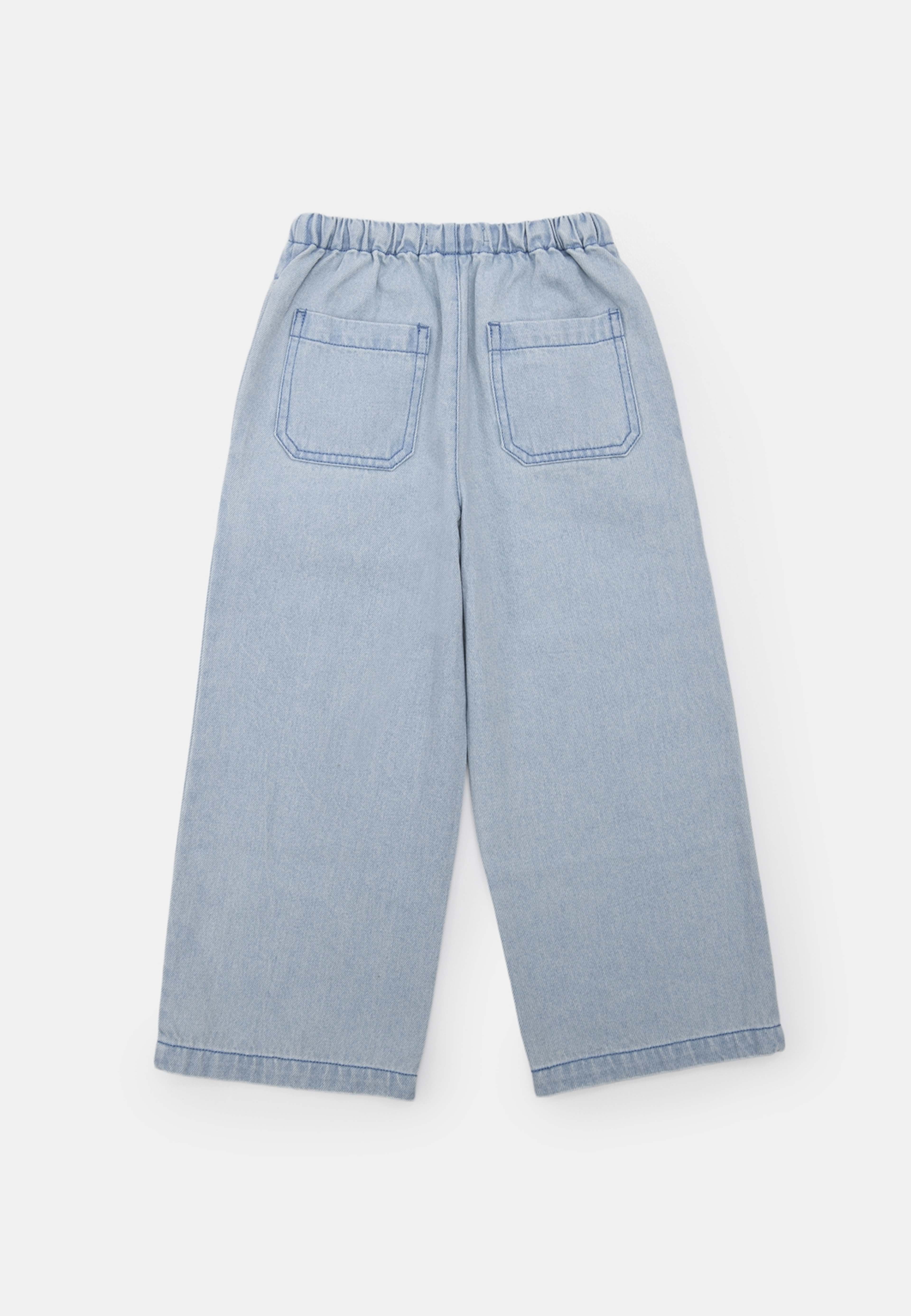 Vida pull-on denimbyxor VINNIE, från RIKIKI, i färgen Blue. Klicka för att öppna bilden i stort format