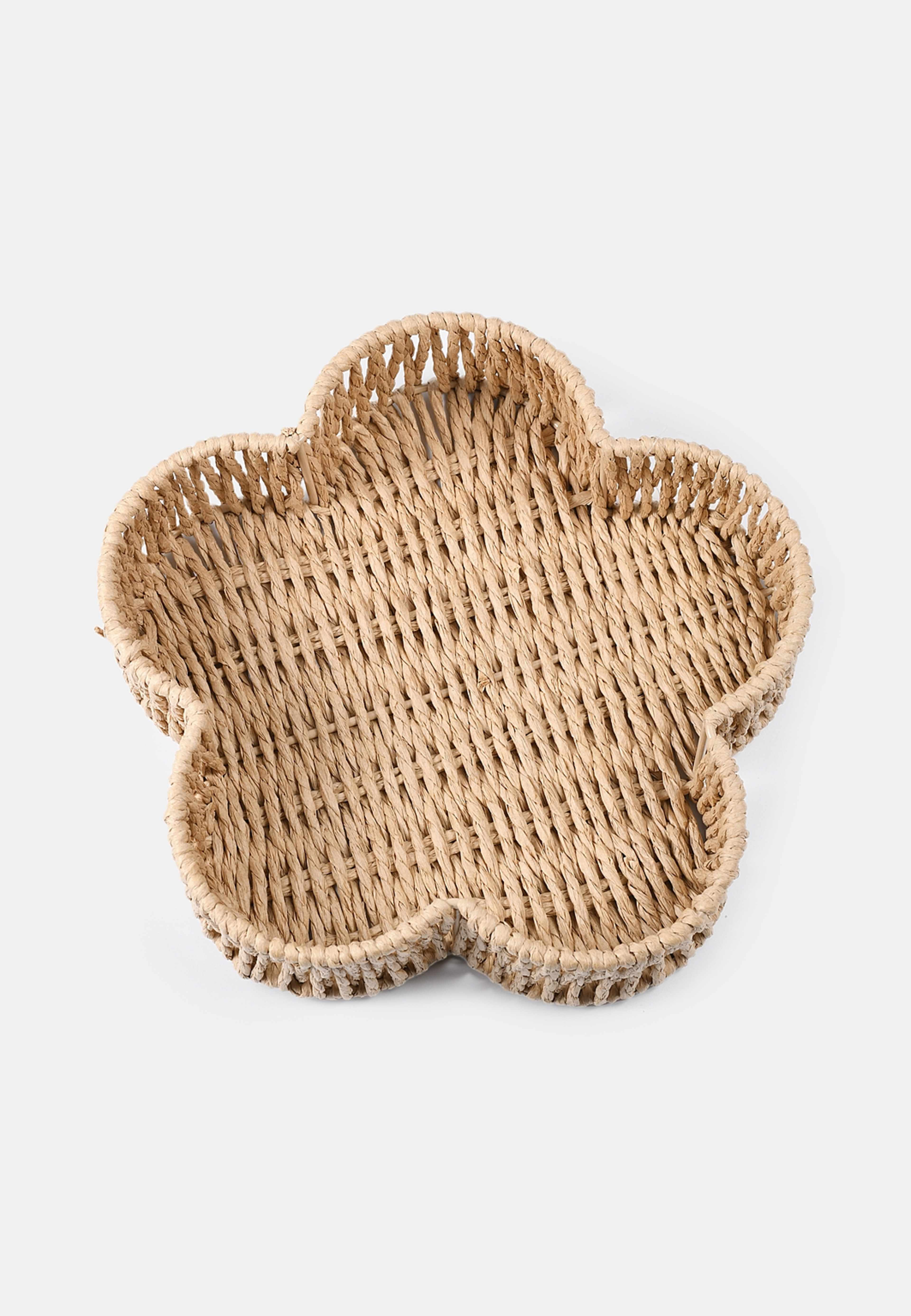 Brödkorg FLOWER 26 cm, från PORTOLINO LIVING, i färgen Natural. Klicka för att öppna bilden i stort format