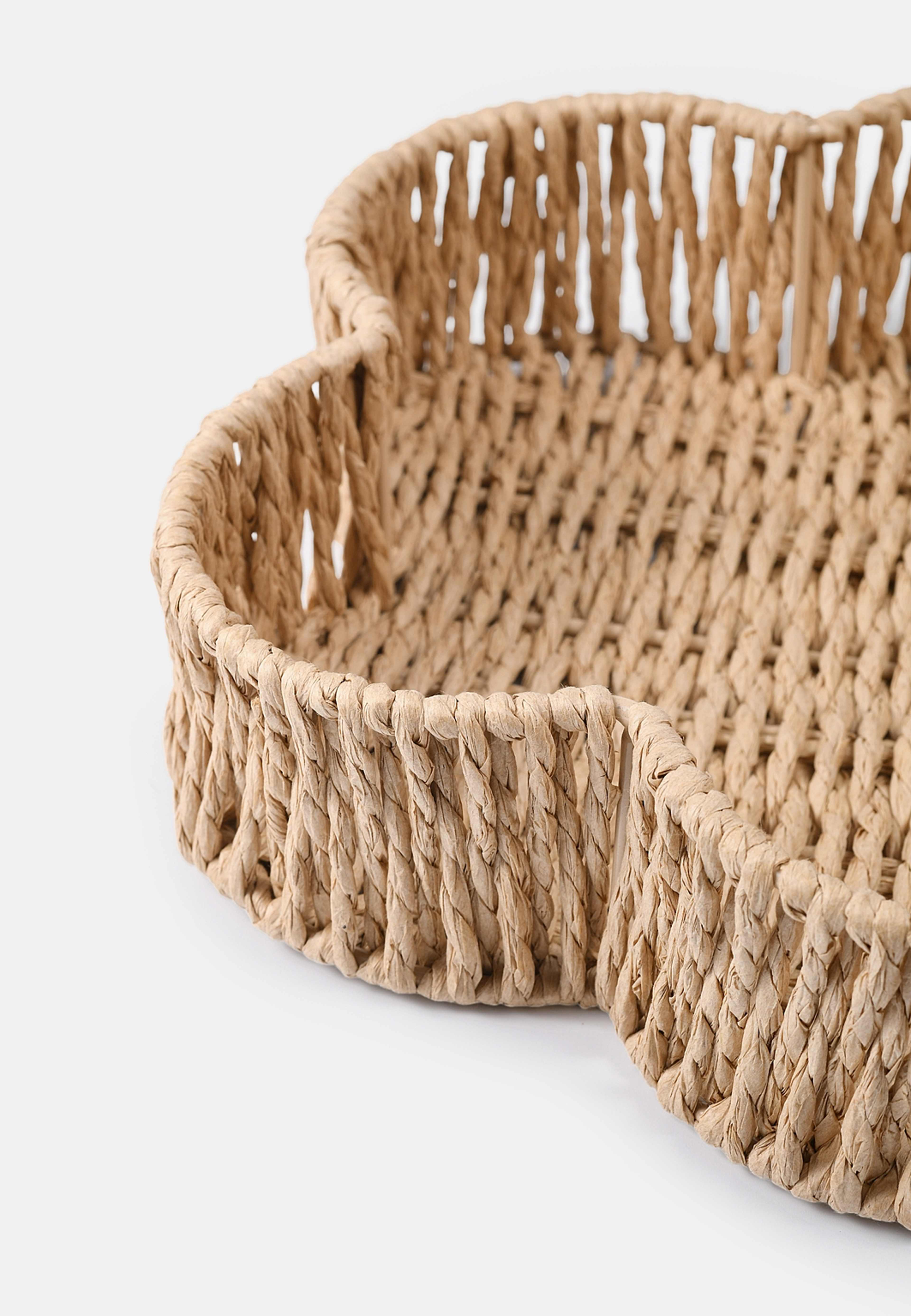 Brödkorg FLOWER 26 cm, från PORTOLINO LIVING, i färgen Natural. Klicka för att öppna bilden i stort format