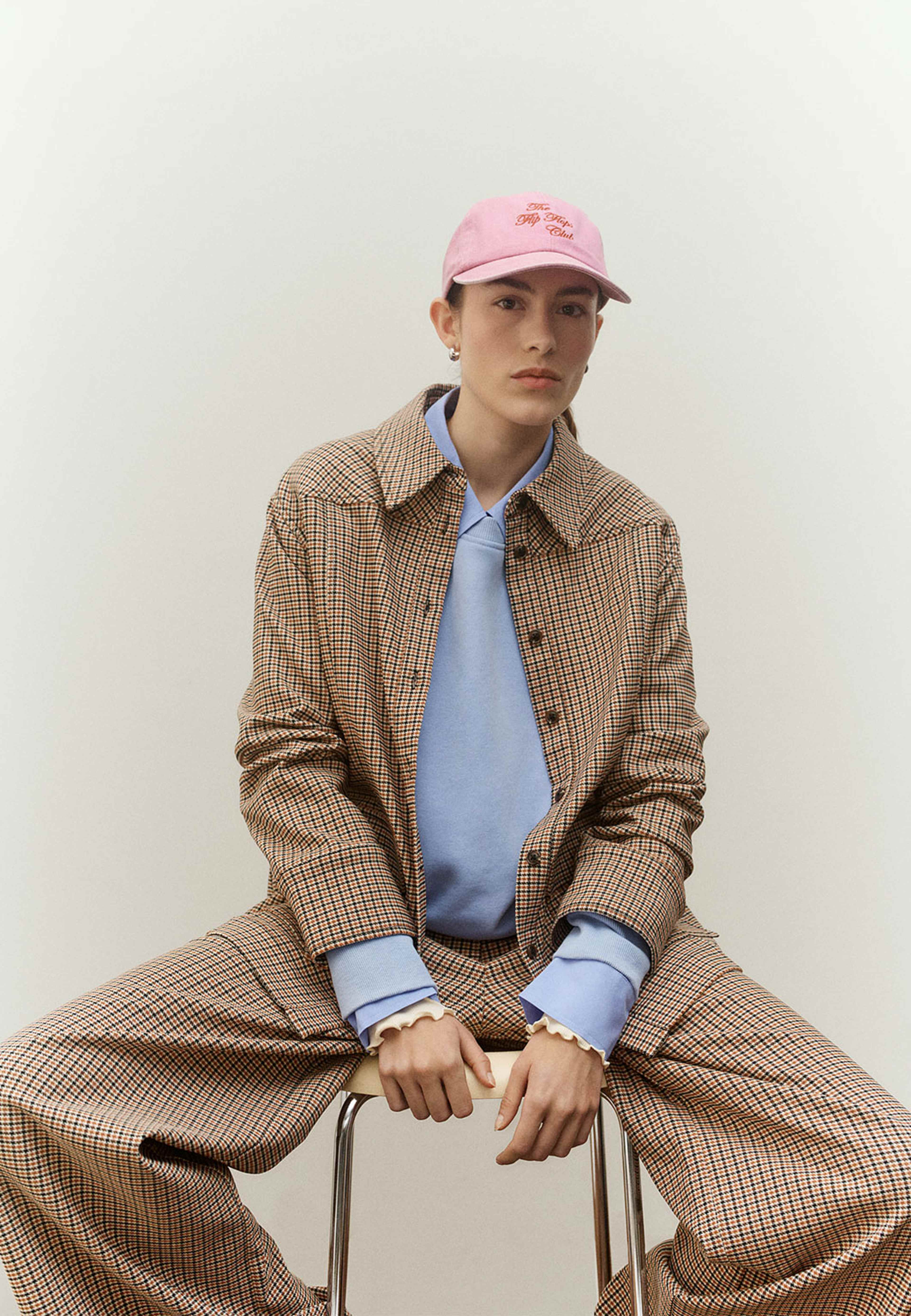 Vida byxor med hög midja MILANO CHECK, från Carin Wester, i färgen Check. Klicka för att öppna bilden i stort format