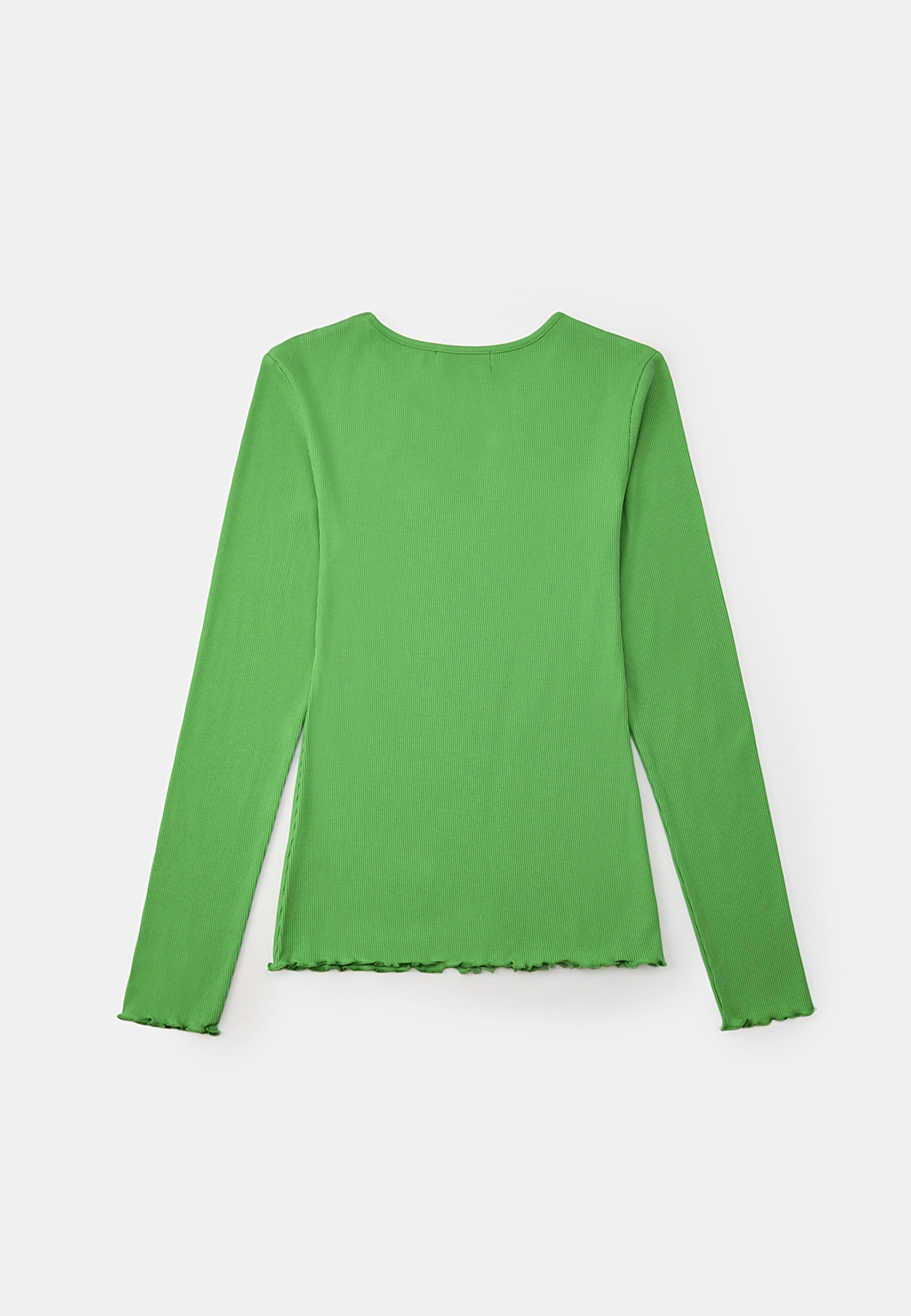 Långärmad topp ISTAR, från Carin Wester, i färgen Bright Green. Klicka för att öppna bilden i stort format