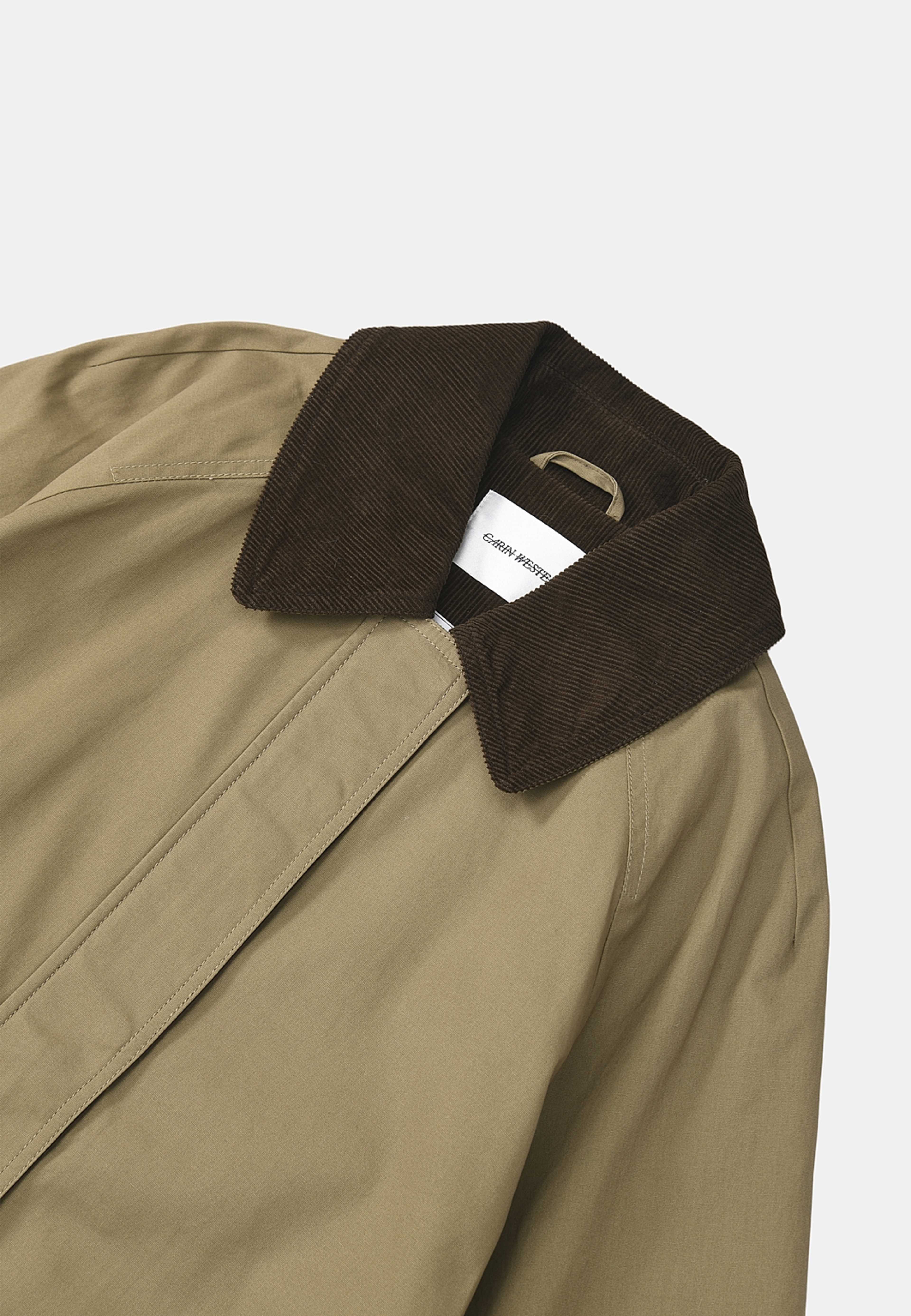 Vaxad bomullsjacka AMELONA, från Carin Wester, i färgen Mole. Klicka för att öppna bilden i stort format