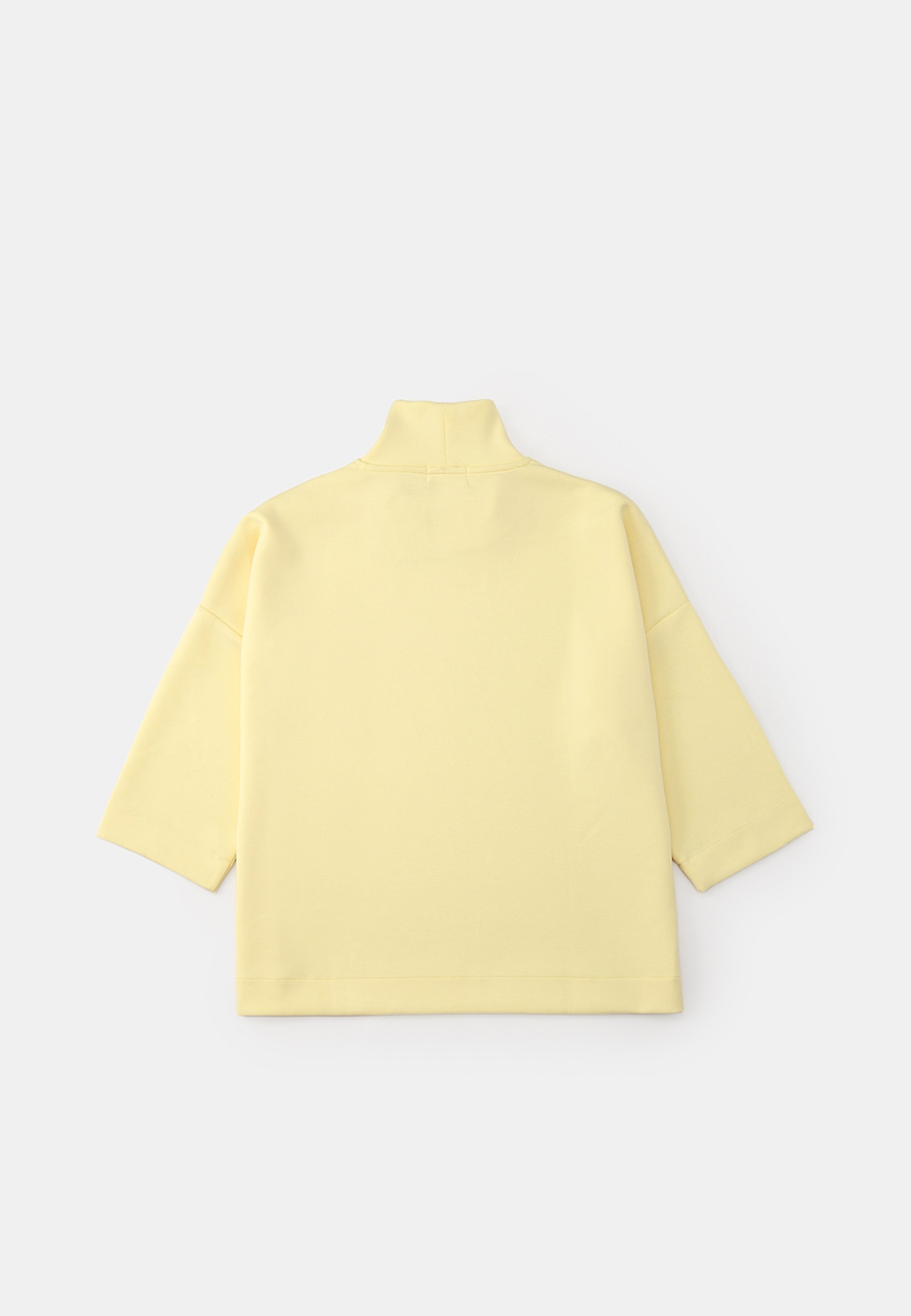 Tröja med ståkrage CYKLINA, från Carin Wester, i färgen Yellow Cream. Klicka för att öppna bilden i stort format