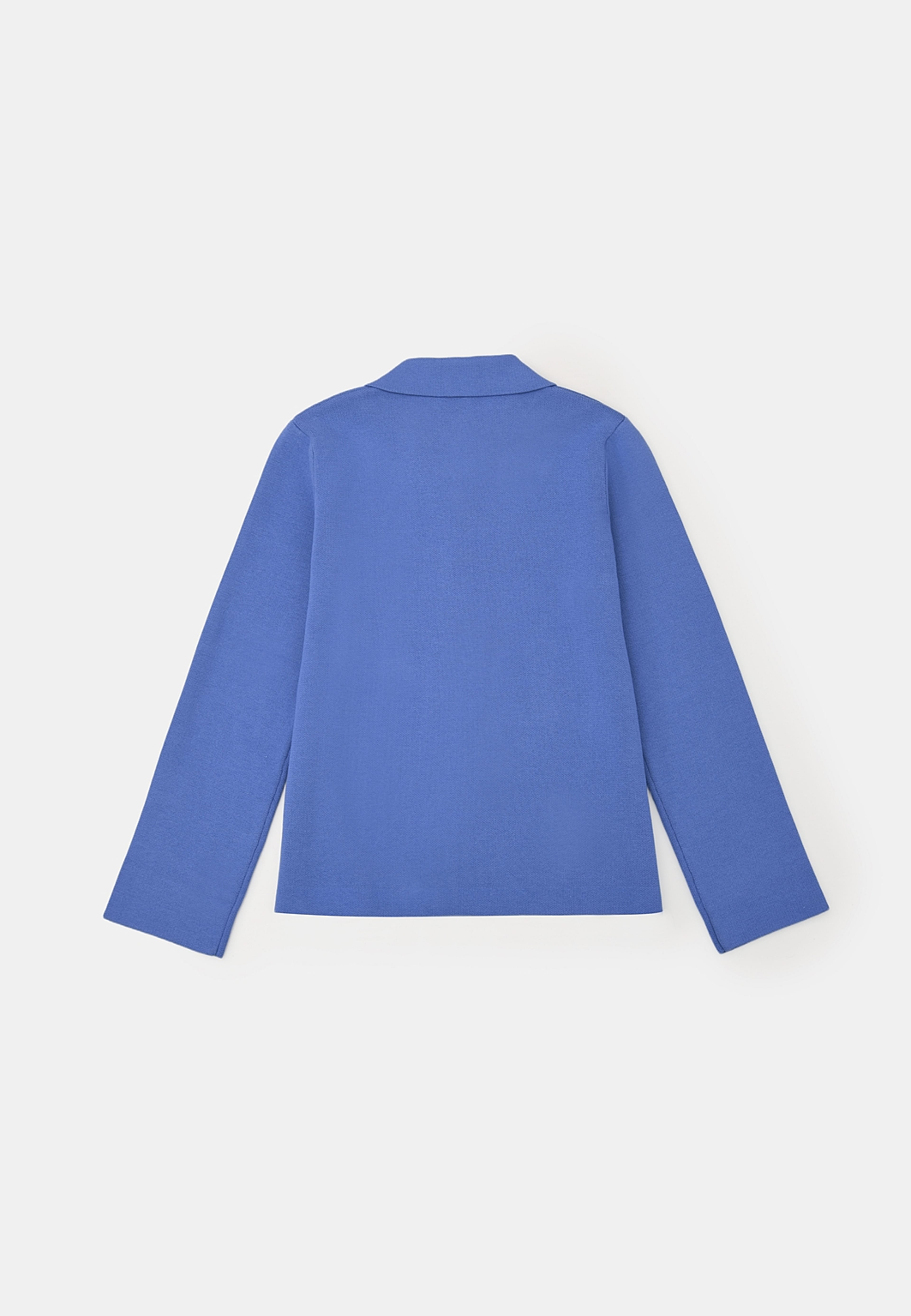 Cardigan ESTRID, från Å WOMAN, i färgen Mid Blue. Klicka för att öppna bilden i stort format
