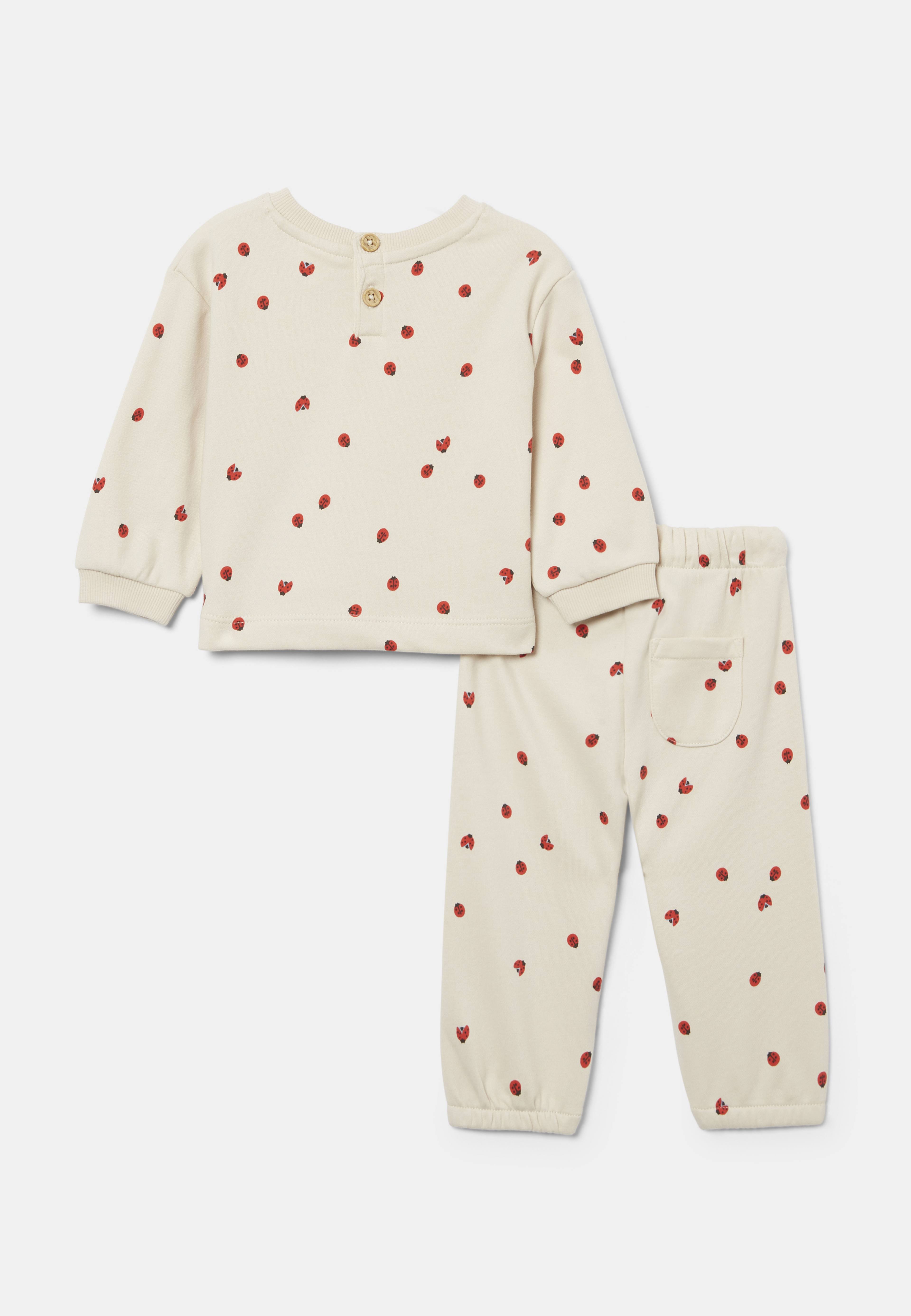 Tvådelat set MILO, från RIKIKI, i färgen Lady Bug. Klicka för att öppna bilden i stort format