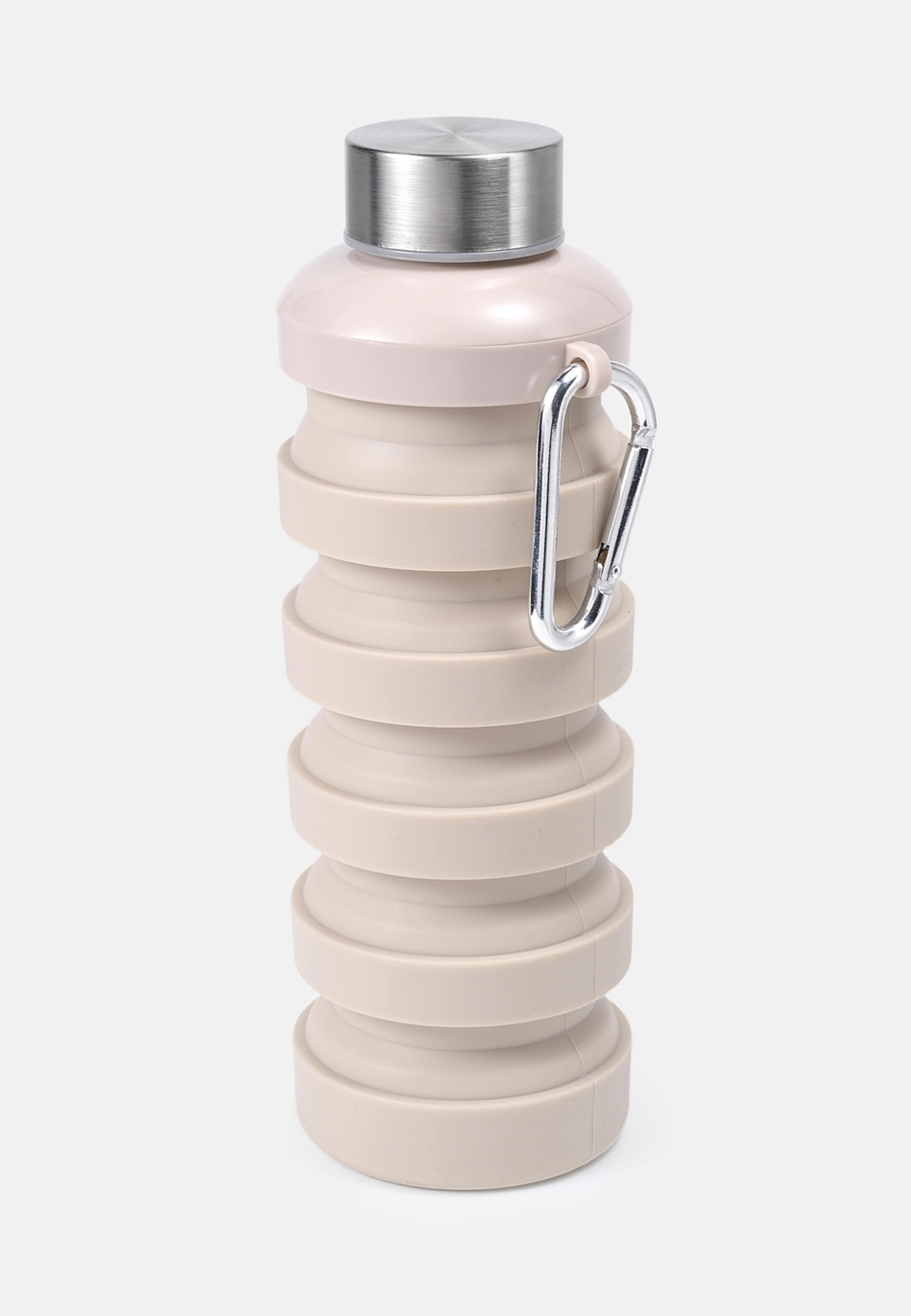 Hopfällbar flaska i silikon 500 ml, från Åhléns Home, i färgen Beige. Klicka för att öppna bilden i stort format