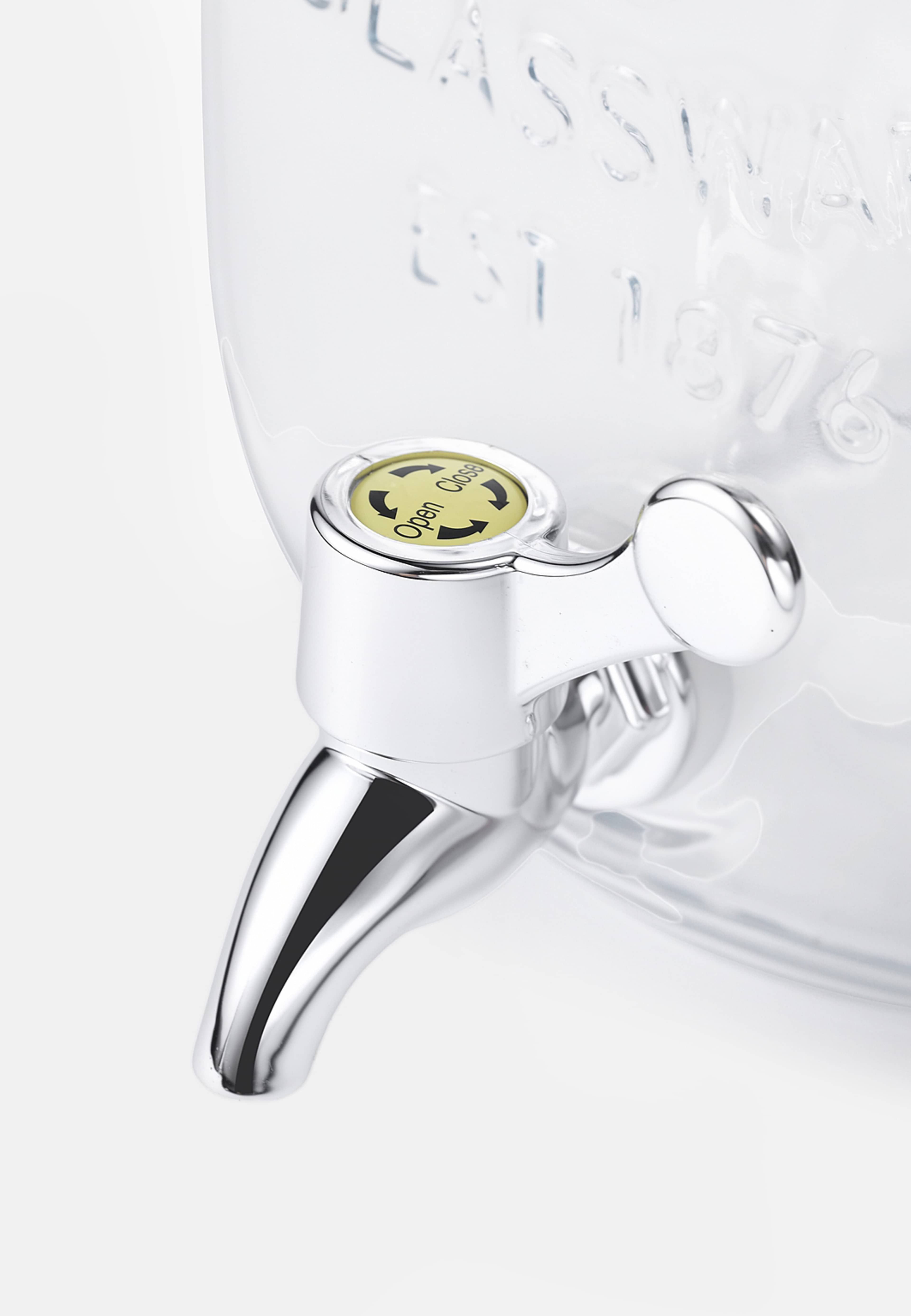 Glasbehållare med tappkran BISTRO 3 L, från Åhléns Home, i färgen Clear. Klicka för att öppna bilden i stort format