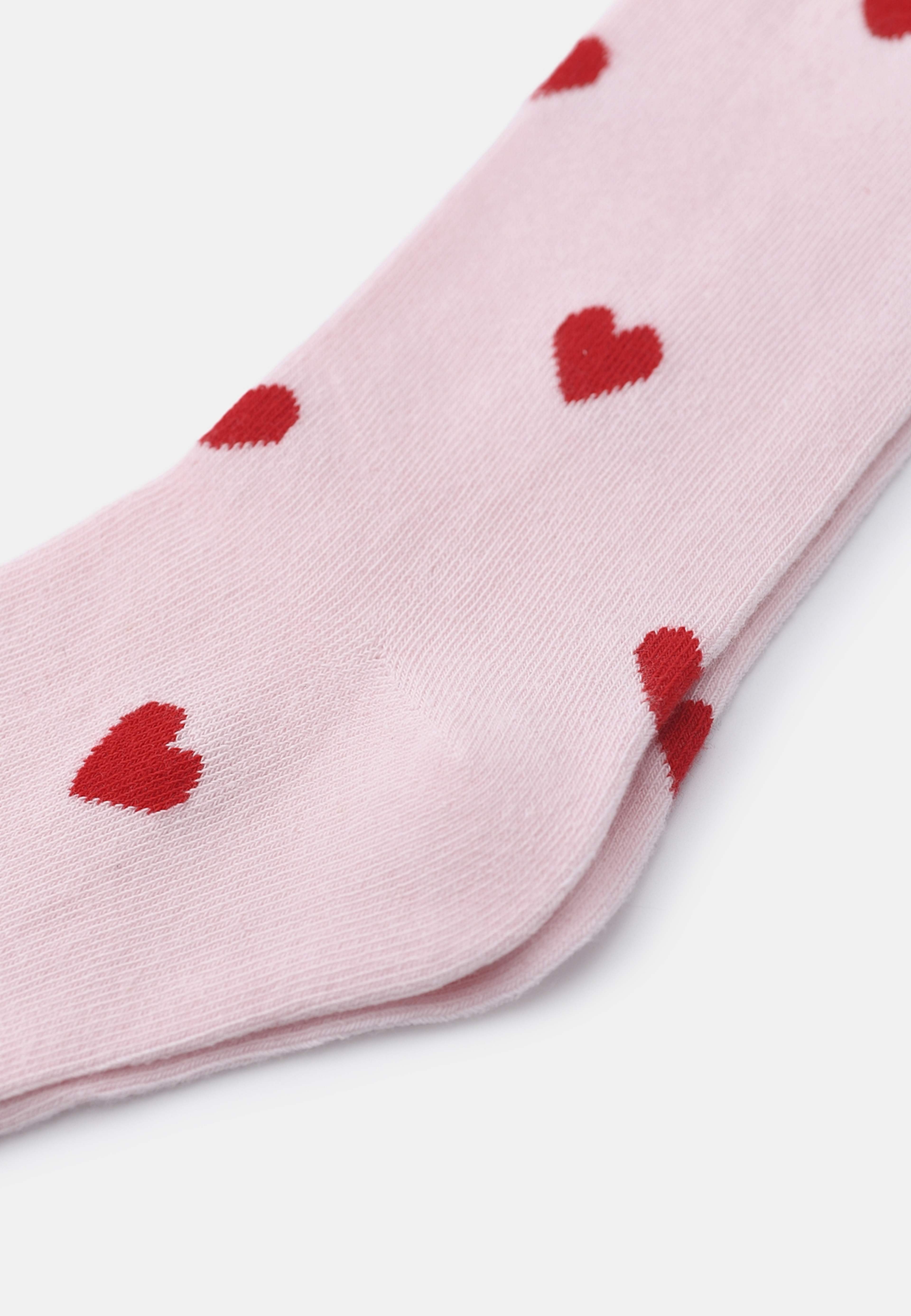 Hjärtmönstrade strumpor, 3-pack, från Å WOMAN, i färgen Red Heart. Klicka för att öppna bilden i stort format