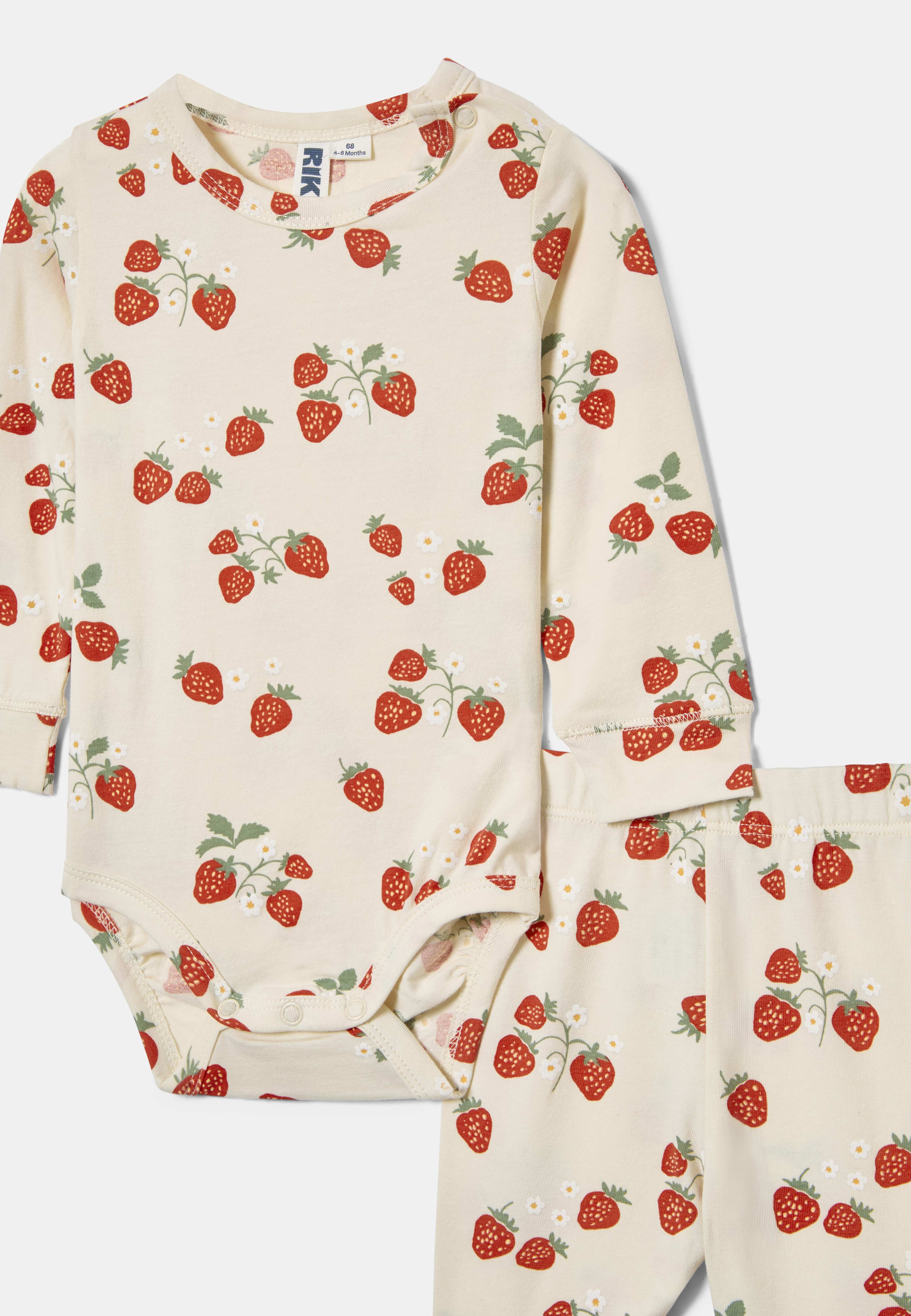 Tvådelat set ROY, från RIKIKI, i färgen Strawberry. Klicka för att öppna bilden i stort format