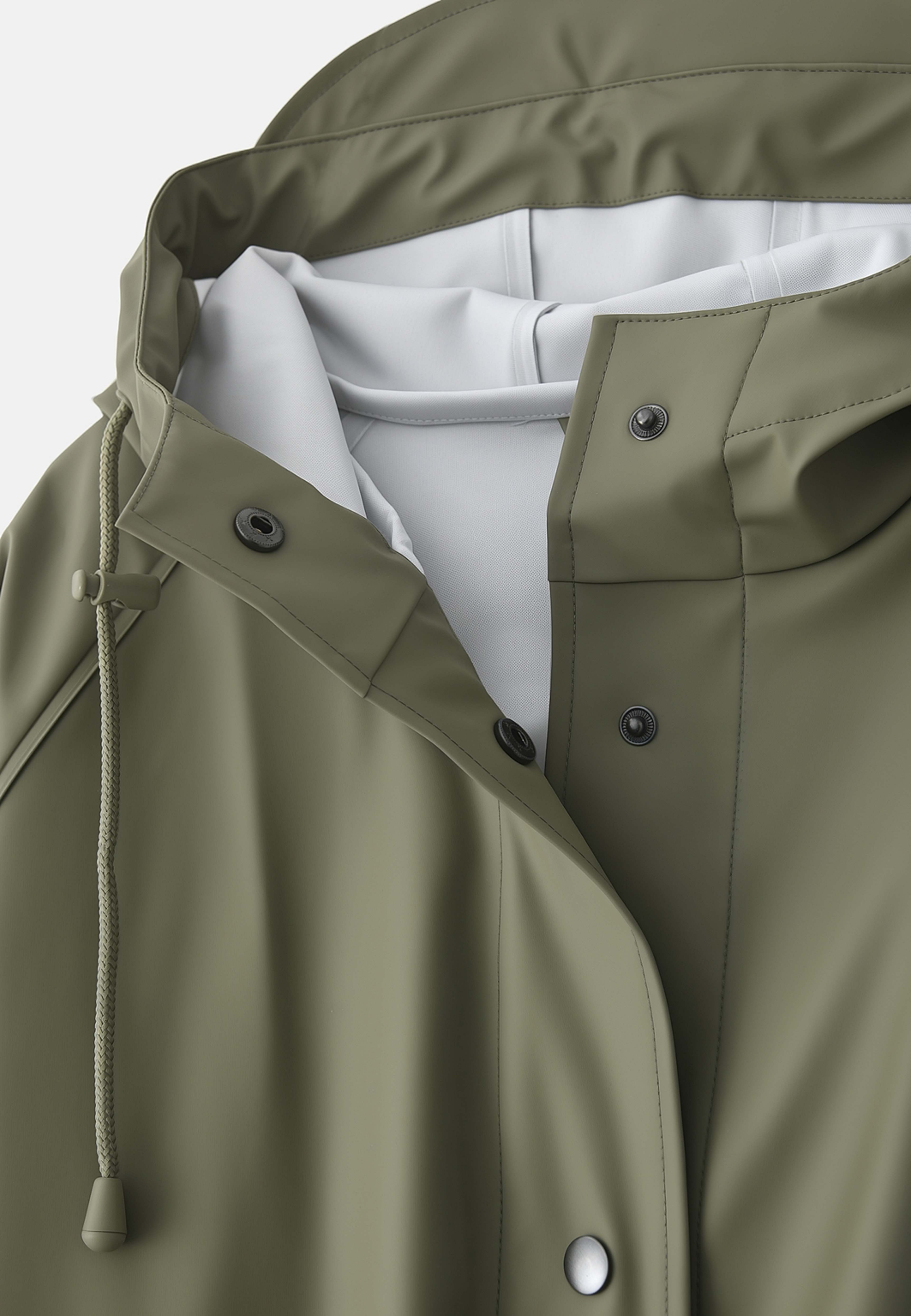 Regnjacka HEAVEN, från Å WOMAN, i färgen Light Khaki. Klicka för att öppna bilden i stort format