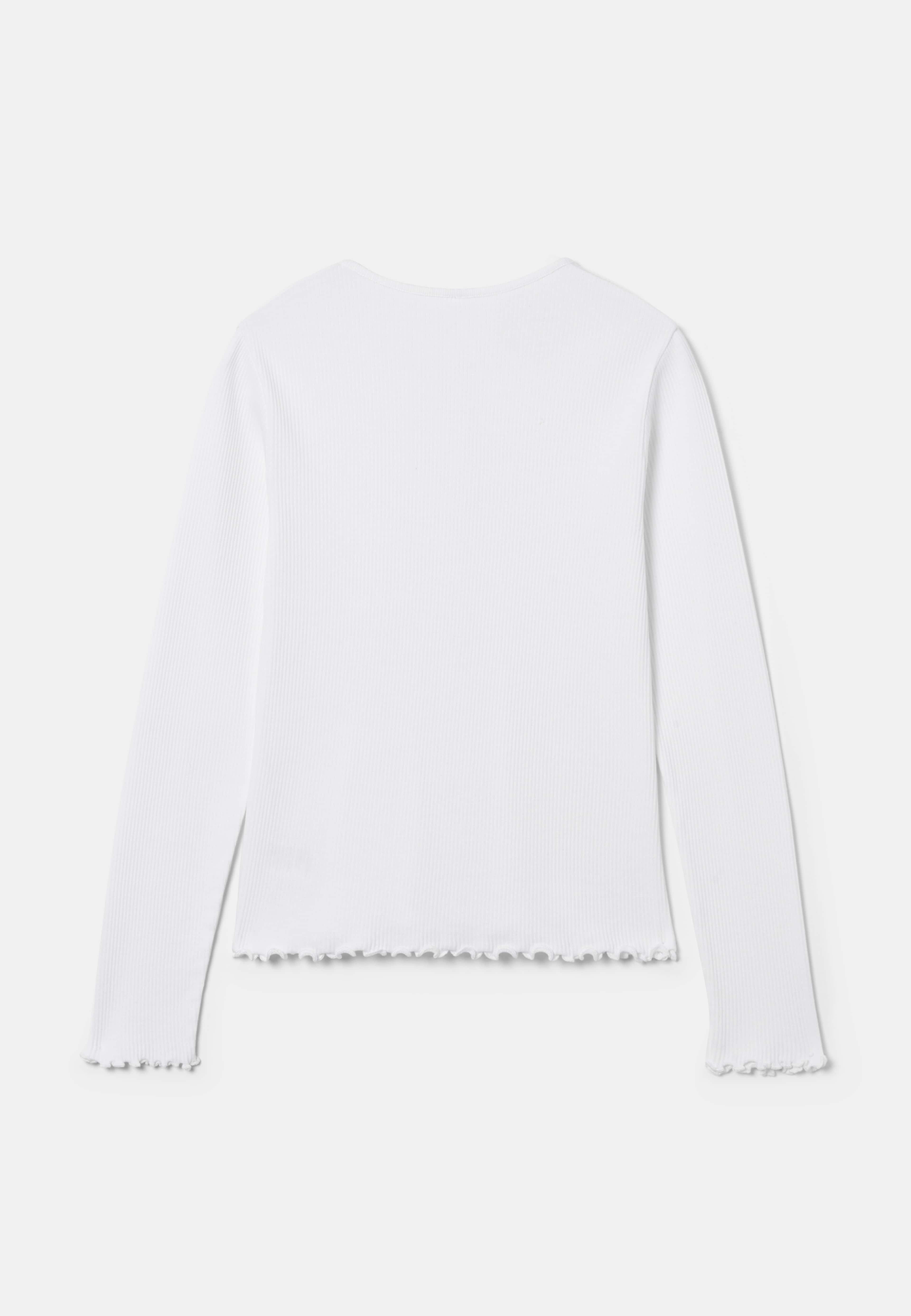 Ribbad cardigan TILLY, från Å WOMAN, i färgen White. Klicka för att öppna bilden i stort format