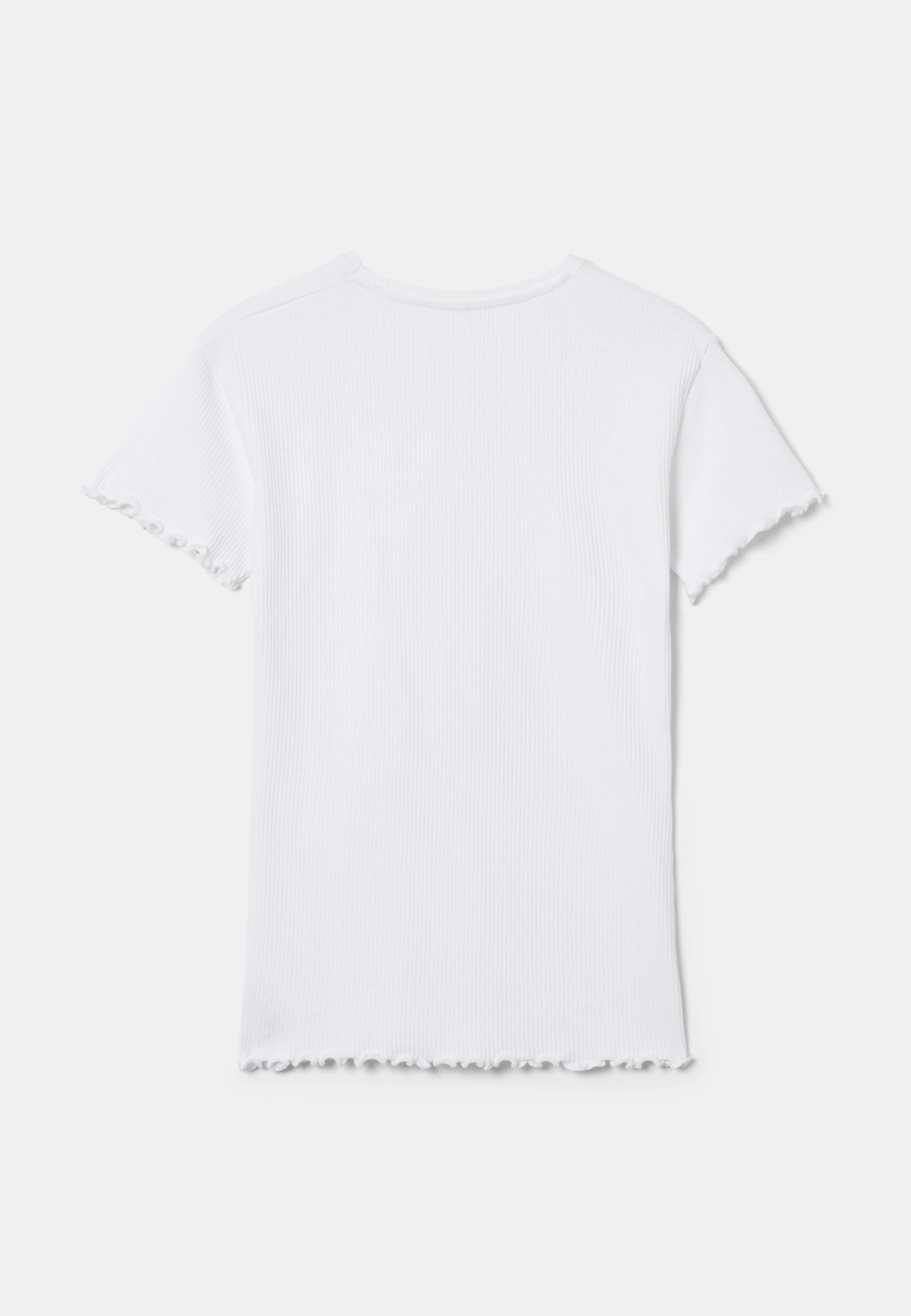 Ribbad t-shirt LYKA, från Å WOMAN, i färgen White. Klicka för att öppna bilden i stort format